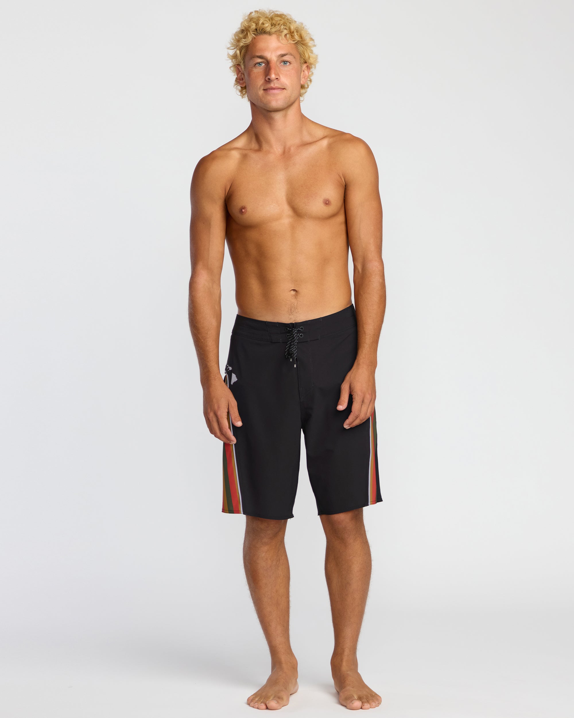 Straddie Pro Hi Boardshorts - Rasta - Image 5
