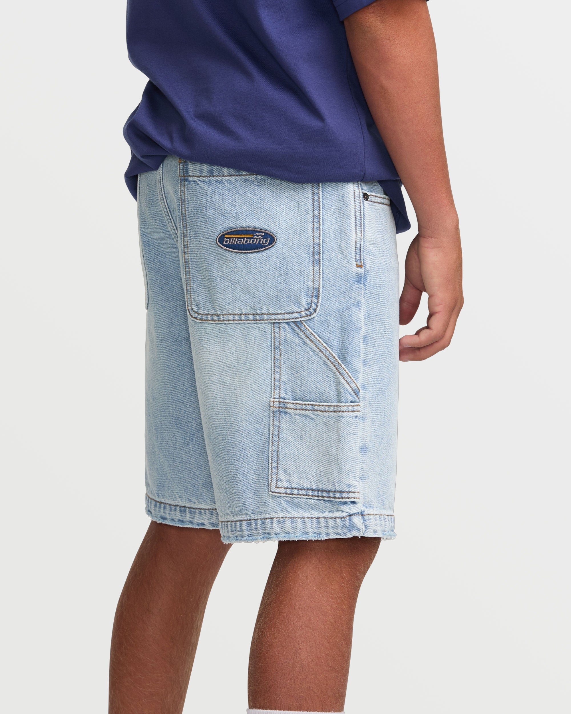 Bad Dog 21 Shorts - Bleached Aqua - Image 5