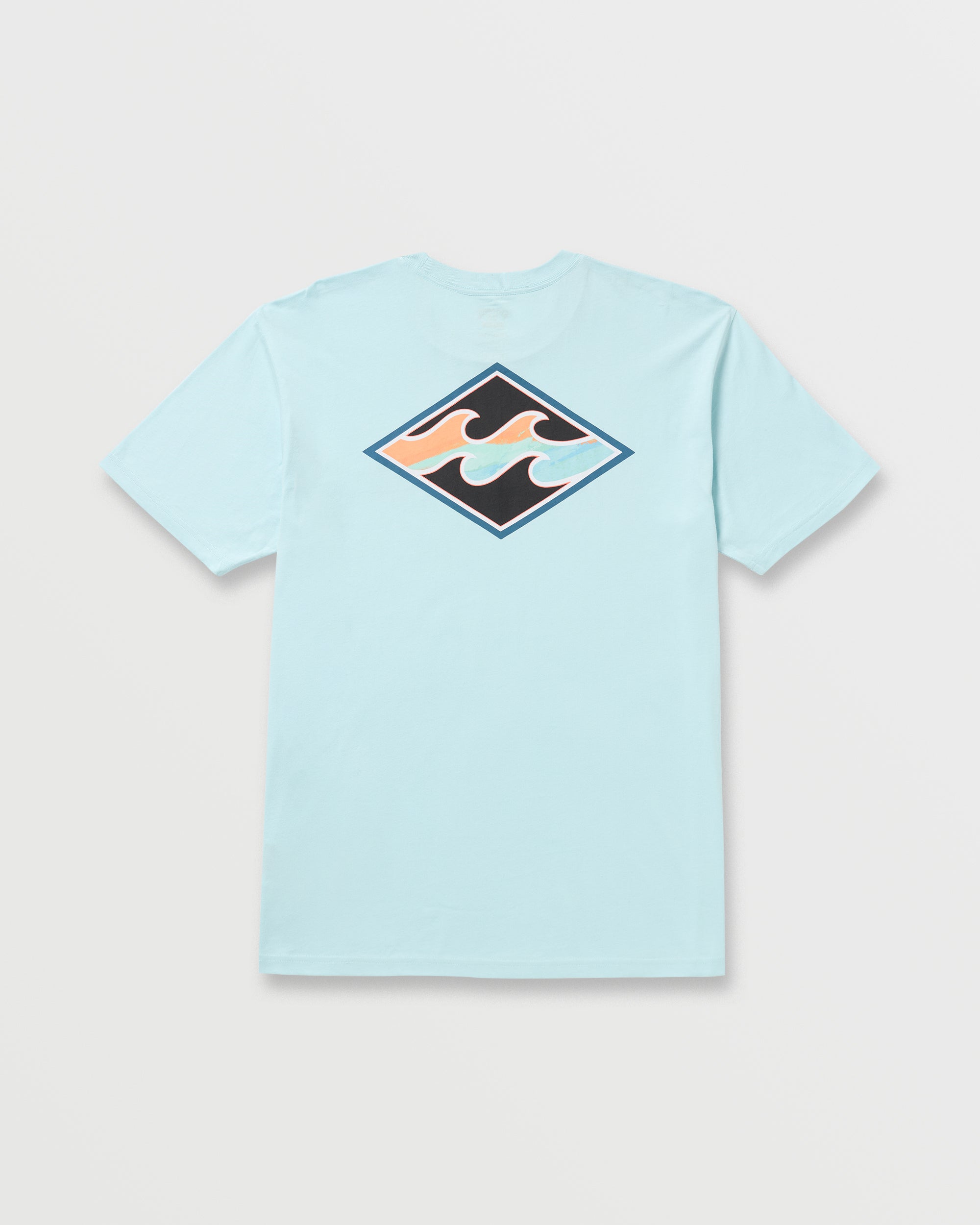 Crayon Wave Premium Tee - Coastal Blue - Image 4