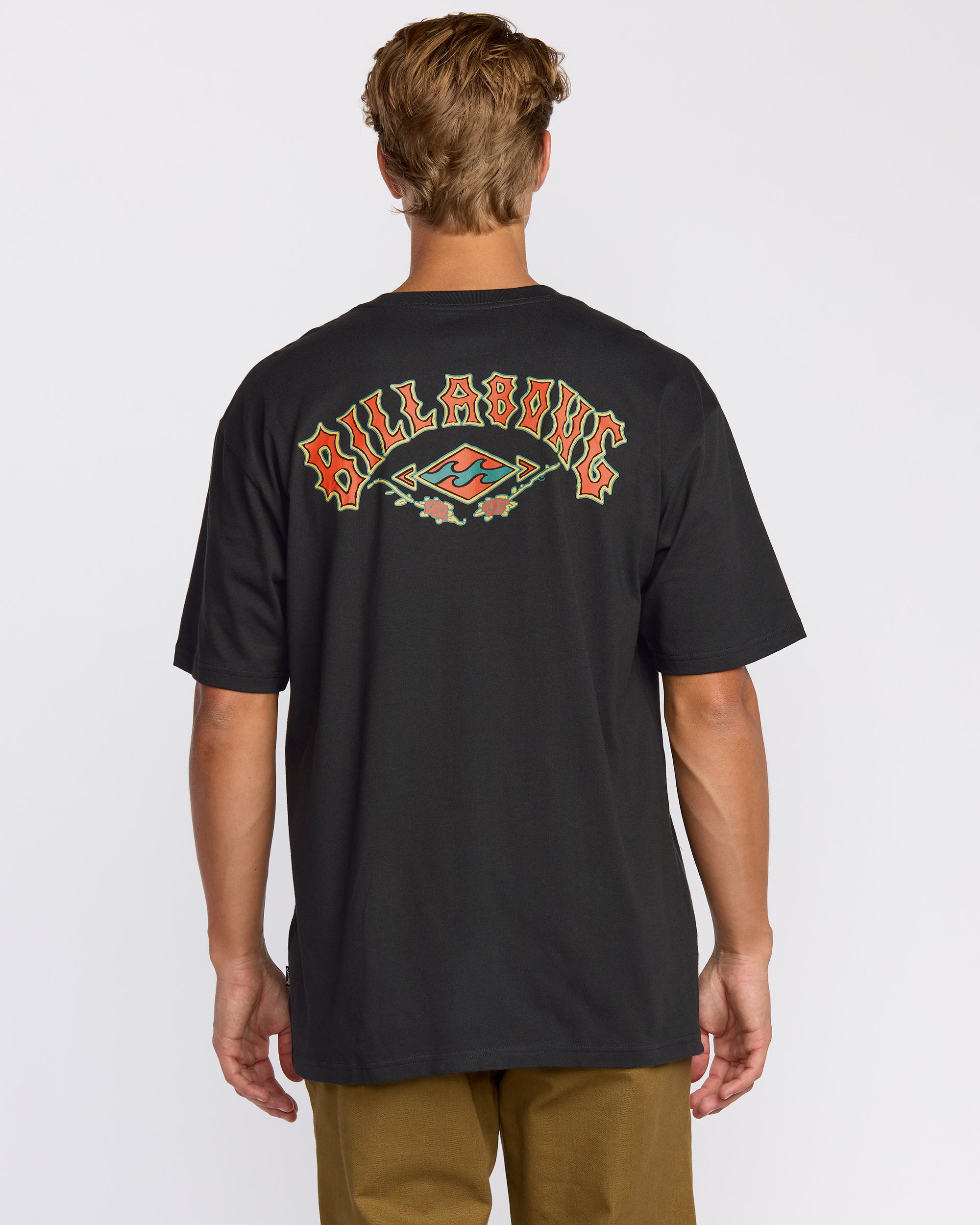Rose Arch Regular Short Sleeve T-Shirt - Washed Black - Image 3