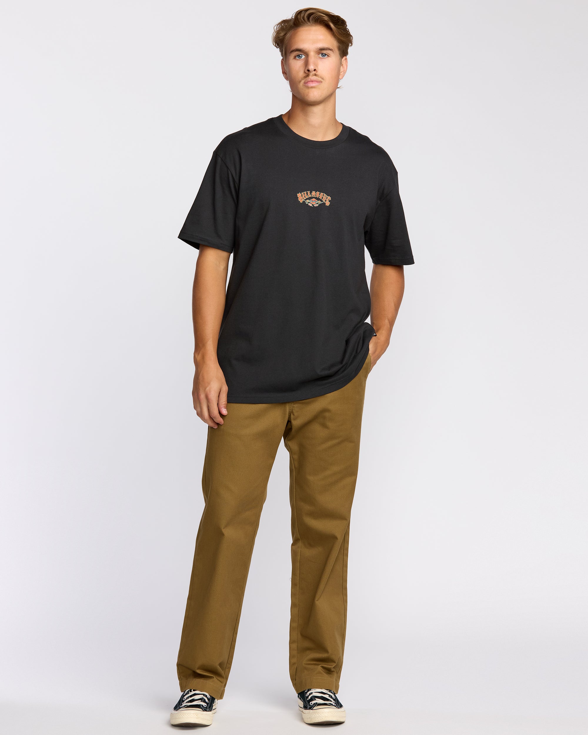 Rose Arch Regular Short Sleeve T-Shirt - Washed Black - Image 5