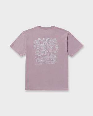 Scenes Regular Short Sleeve T-Shirt - Purple Ash