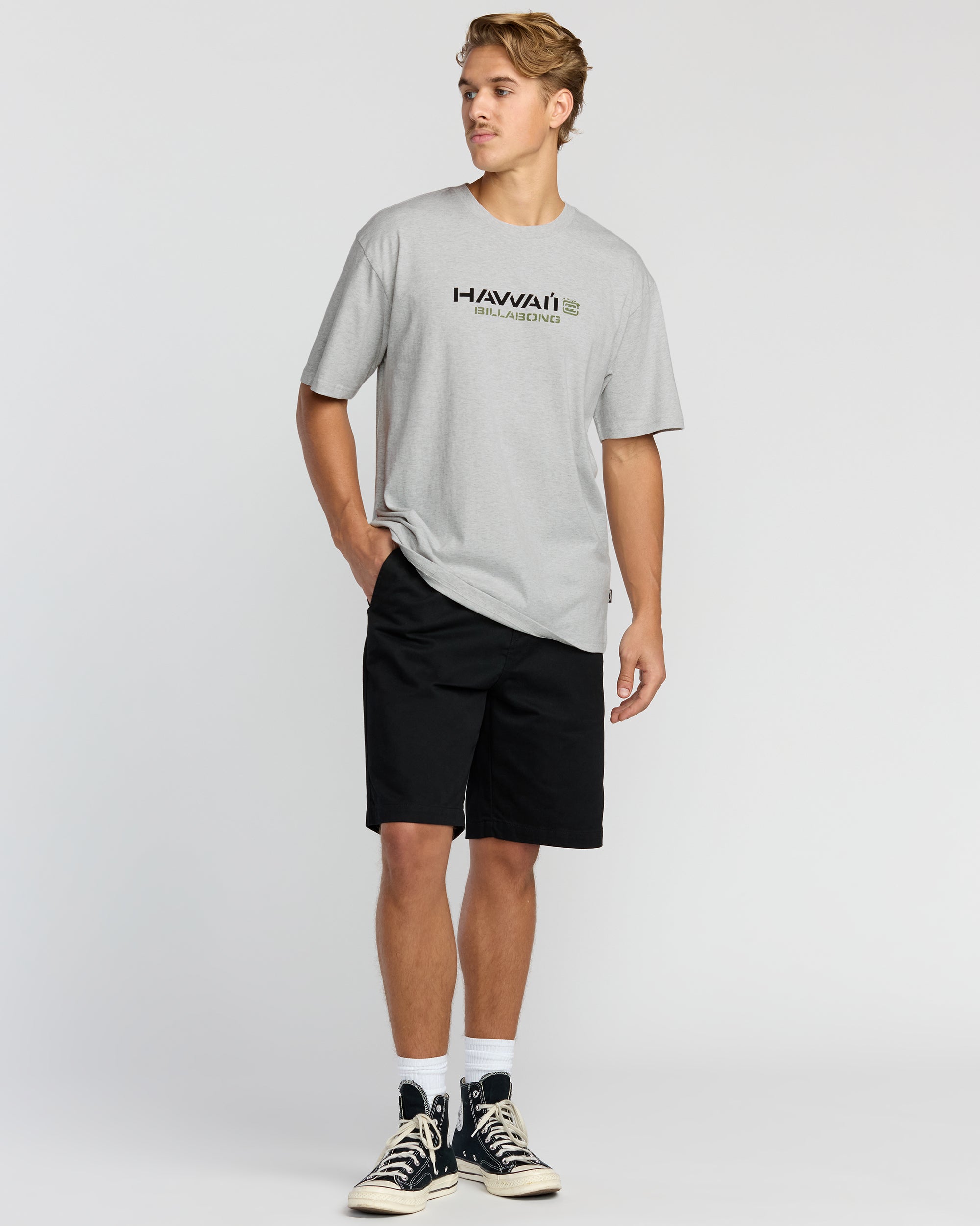 Bracket Hi Regular Short Sleeve T-Shirt - Heather Grey - Image 4
