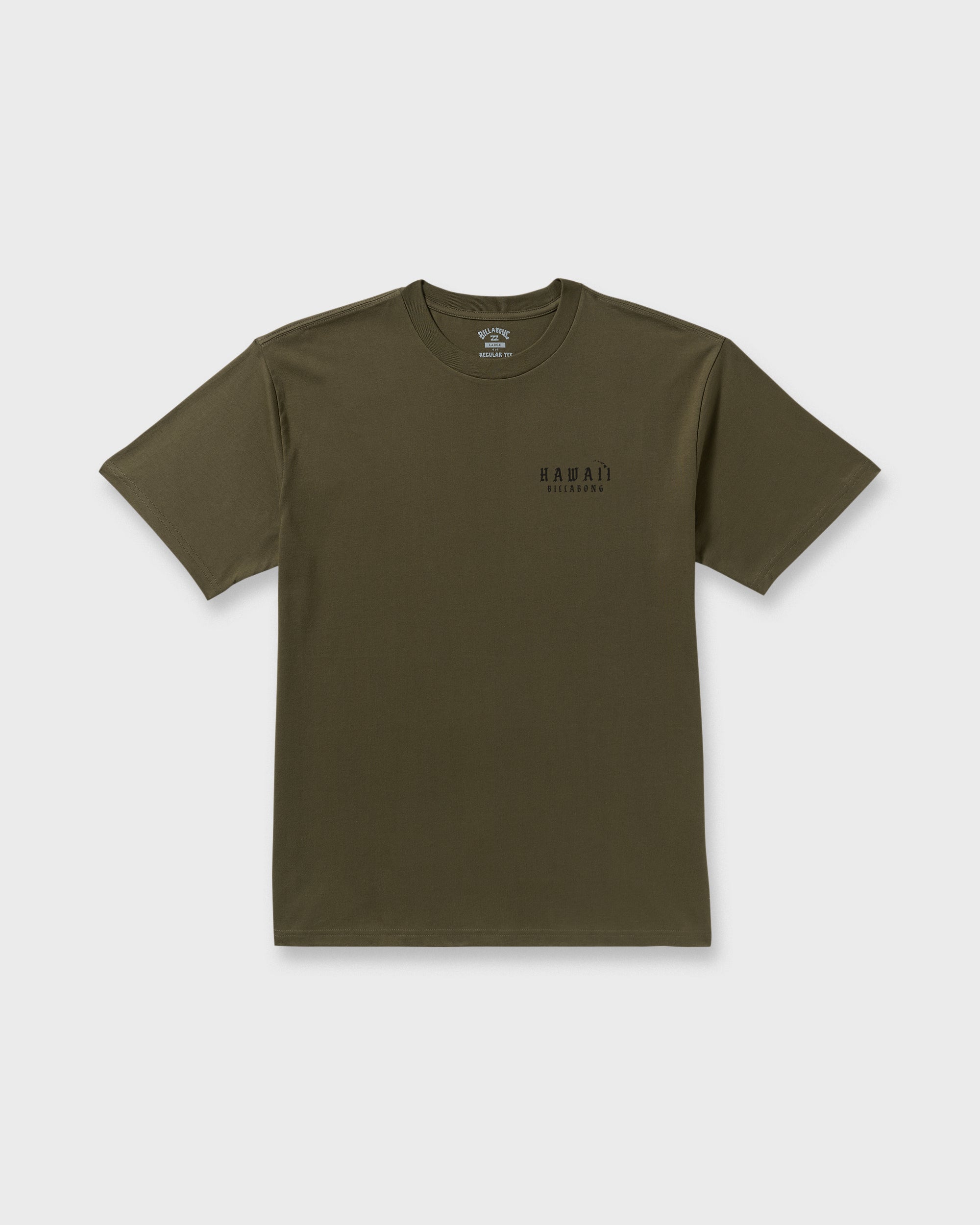 Skull Wave Hi Regular Short Sleeve T-Shirt - Military - Image 6