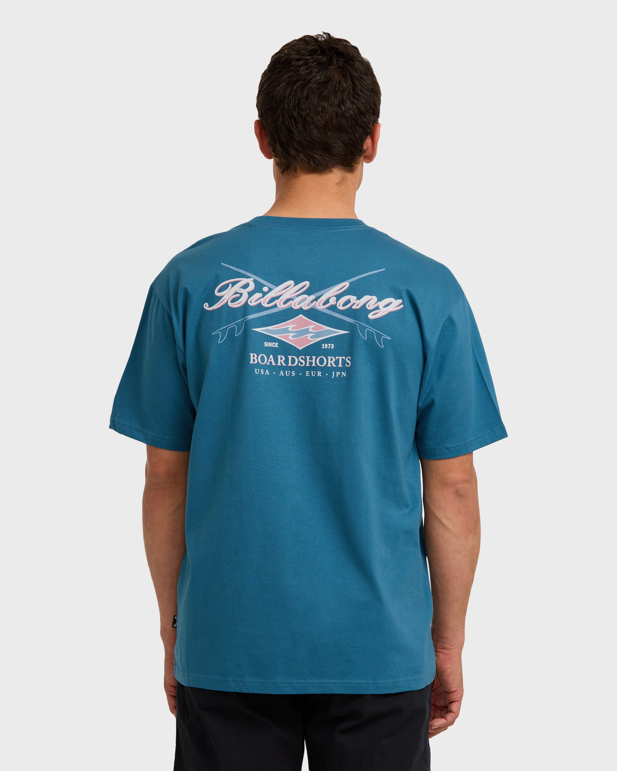 Crossboards Sleeve Short Sleeve T-Shirt - Chino- Real Teal - Image 2