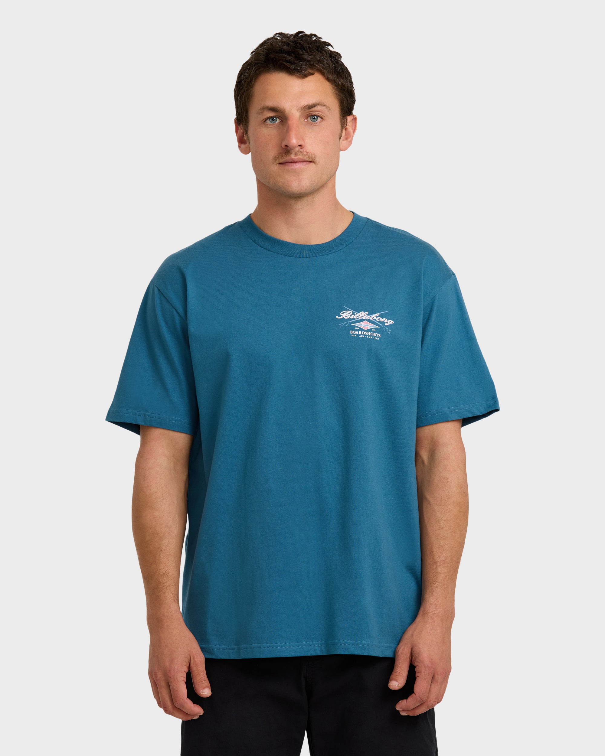 Crossboards Sleeve Short Sleeve T-Shirt - Chino- Real Teal