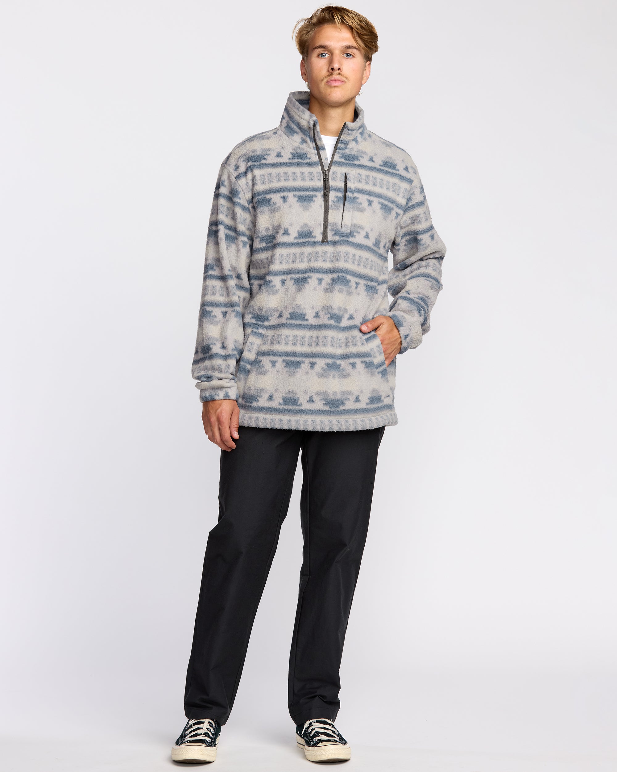 Boundary Mock Sweatshirt - Alloy - Image 3