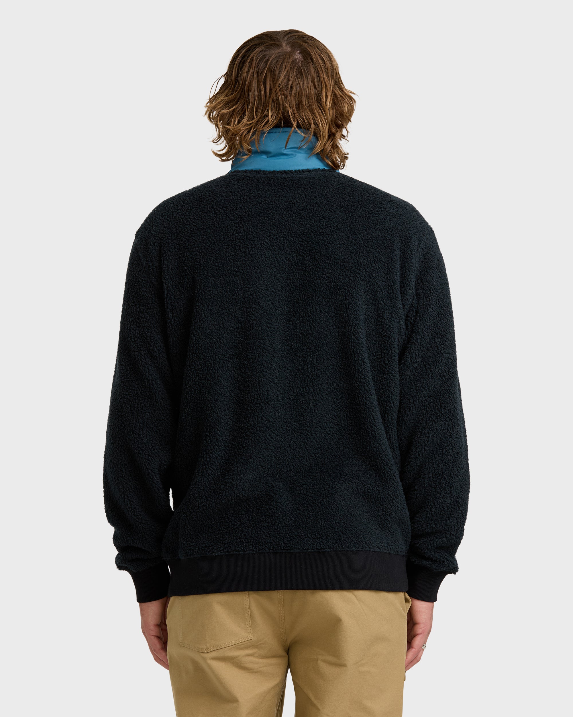 Boundary Peak Neck Sweatshirt - Black - Image 5