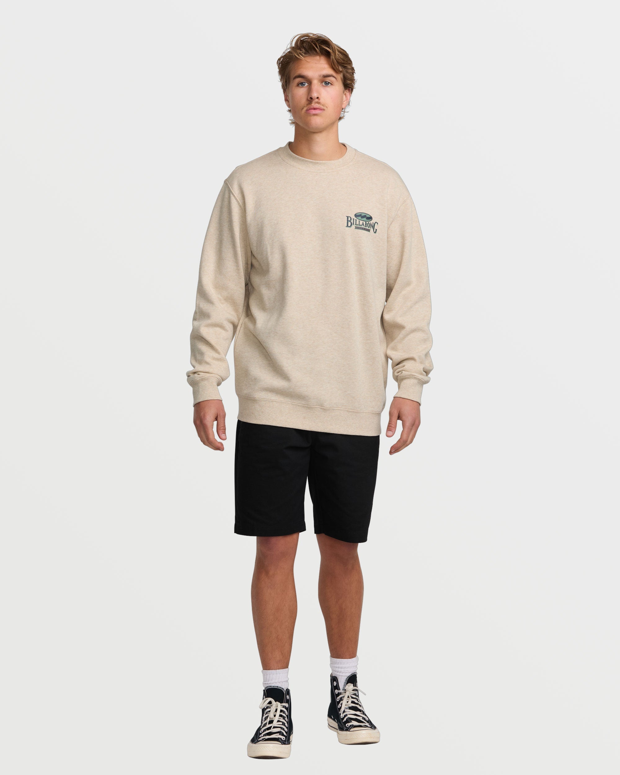Short Sands Crew Sweatshirt - Oatmeal Heather - Image 5