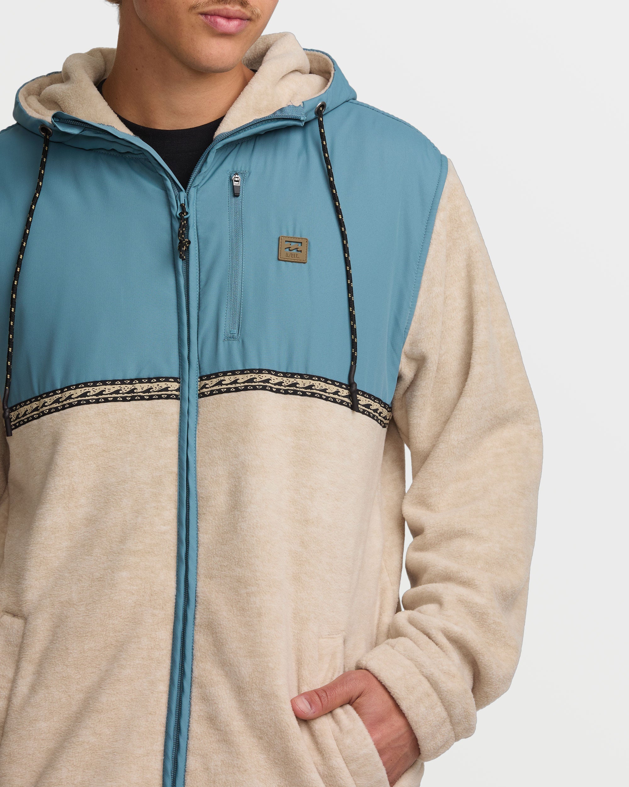 Boundary Lite Zip Sweatshirt - Bleached Sand - Image 2