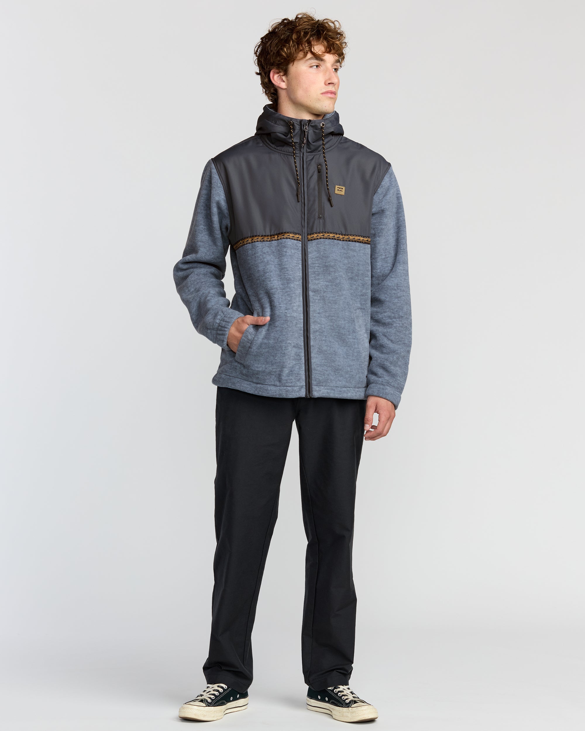 Boundary Lite Zip Sweatshirt - Steel Blue - Image 5