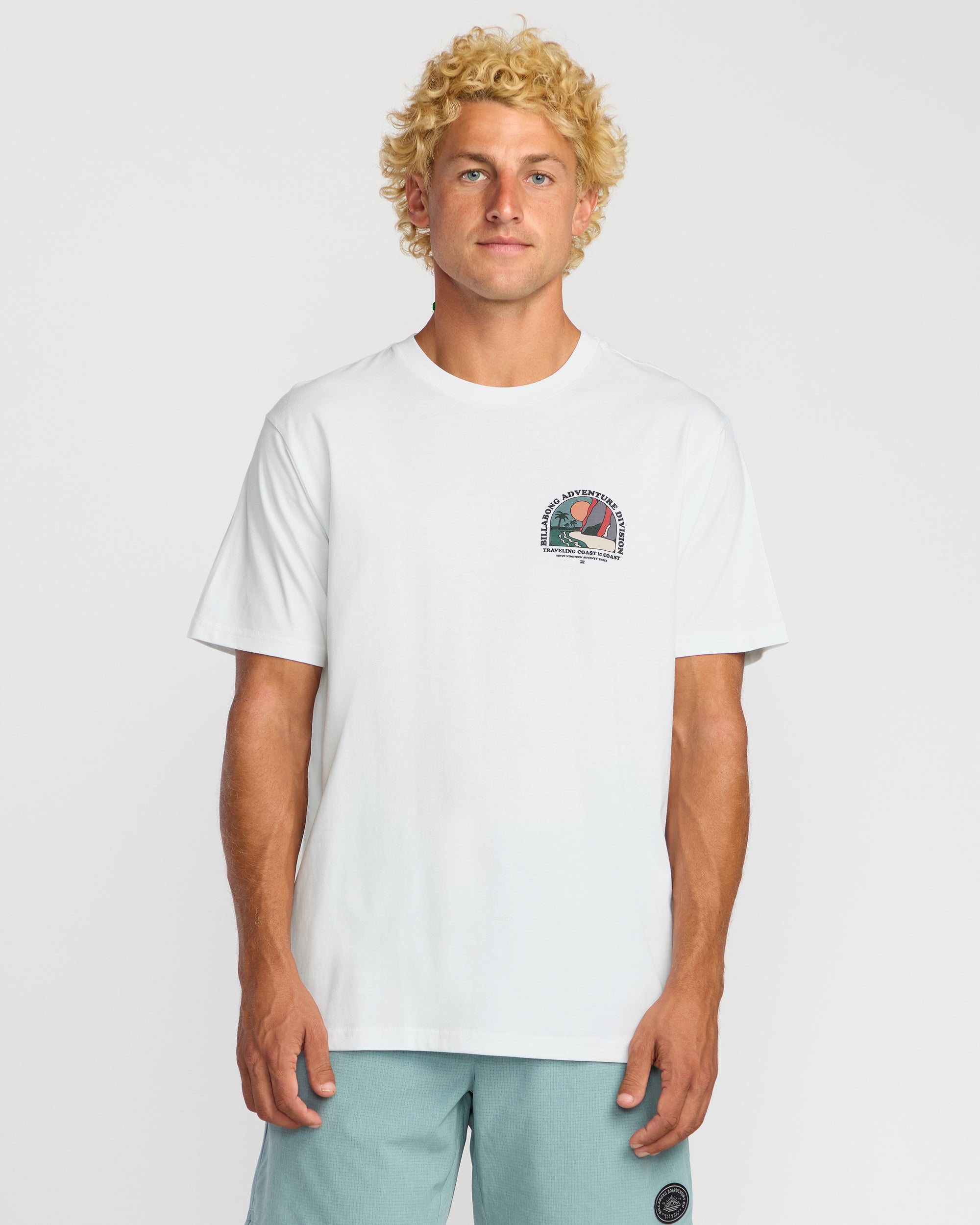Sundown A/Div Short Sleeve T-Shirt - White - Image 2