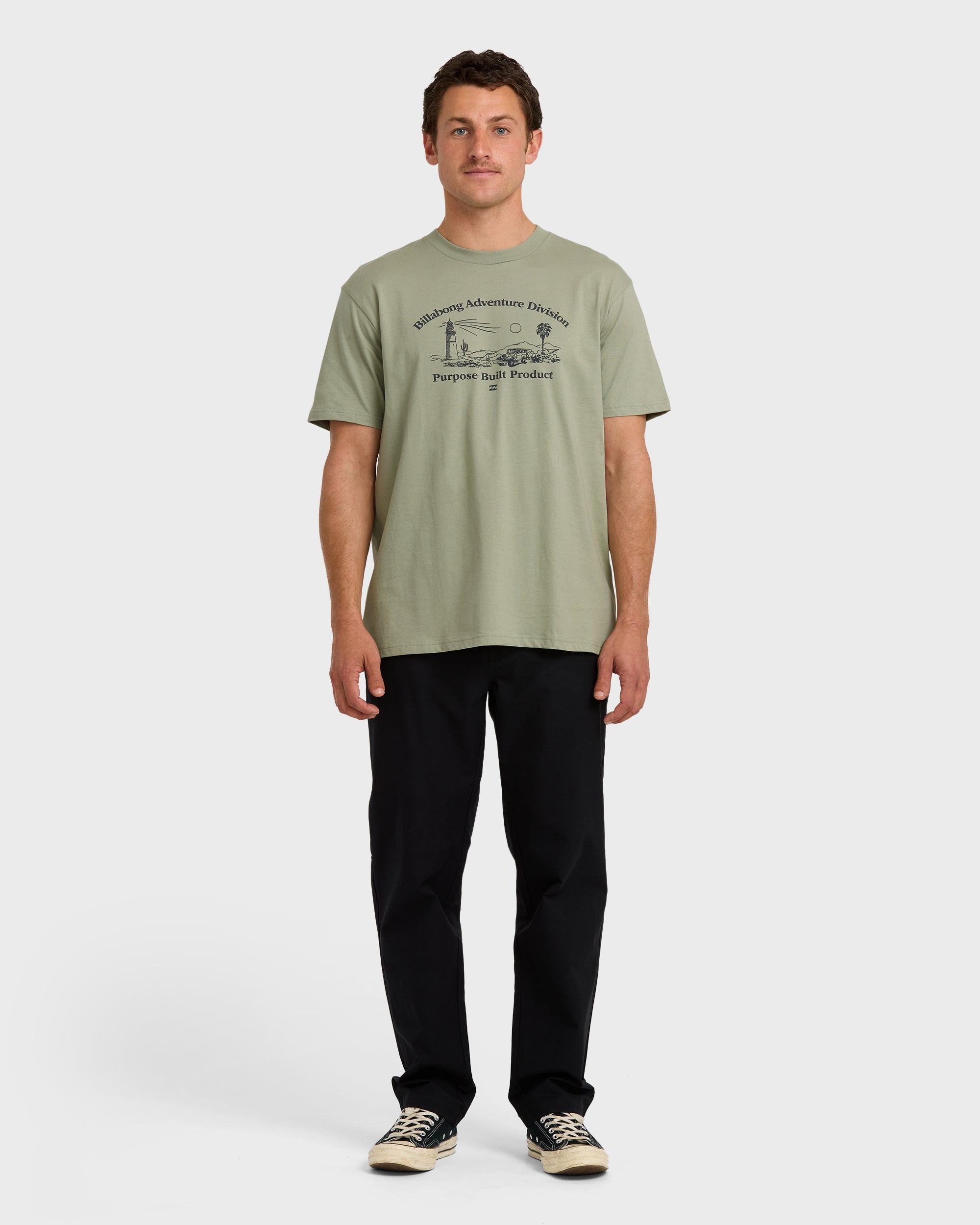 A/Div Scenic Route Short Sleeve T-Shirt - Seagrass - Image 3