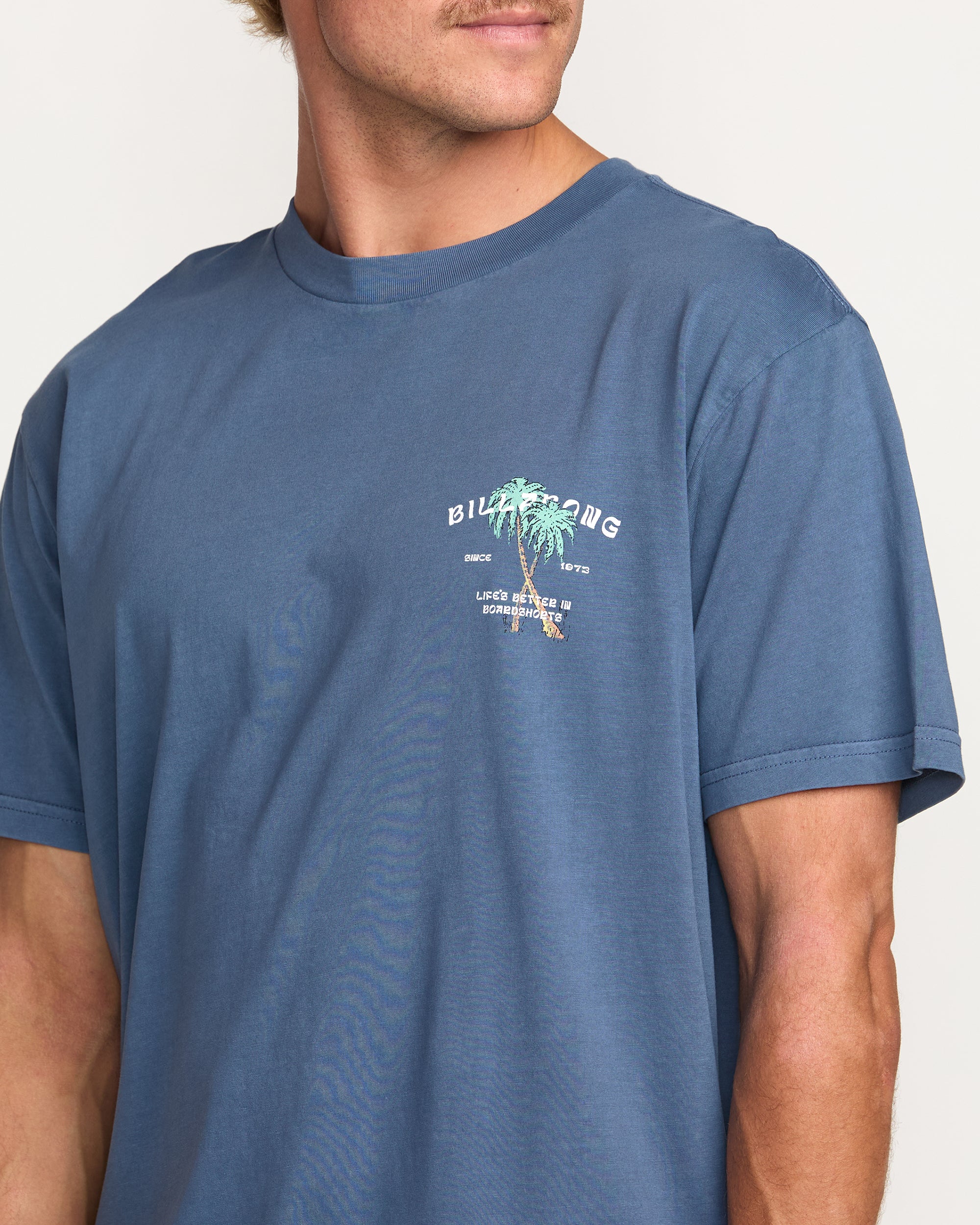Better Premium Wave Wash Tee - Deep Blue - Image 5