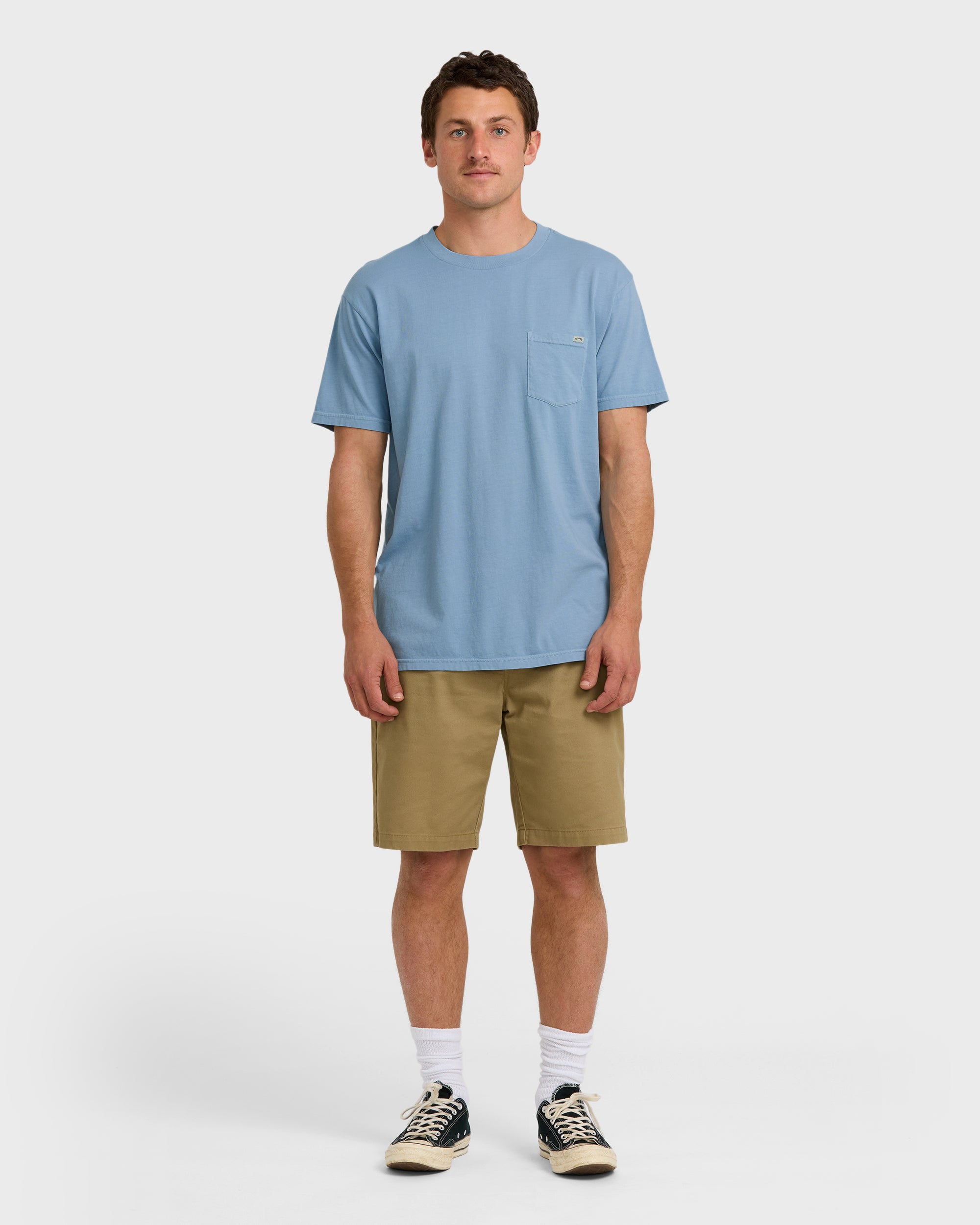Essential Premium Wave Wash T-Shirt - Denim - Image 3