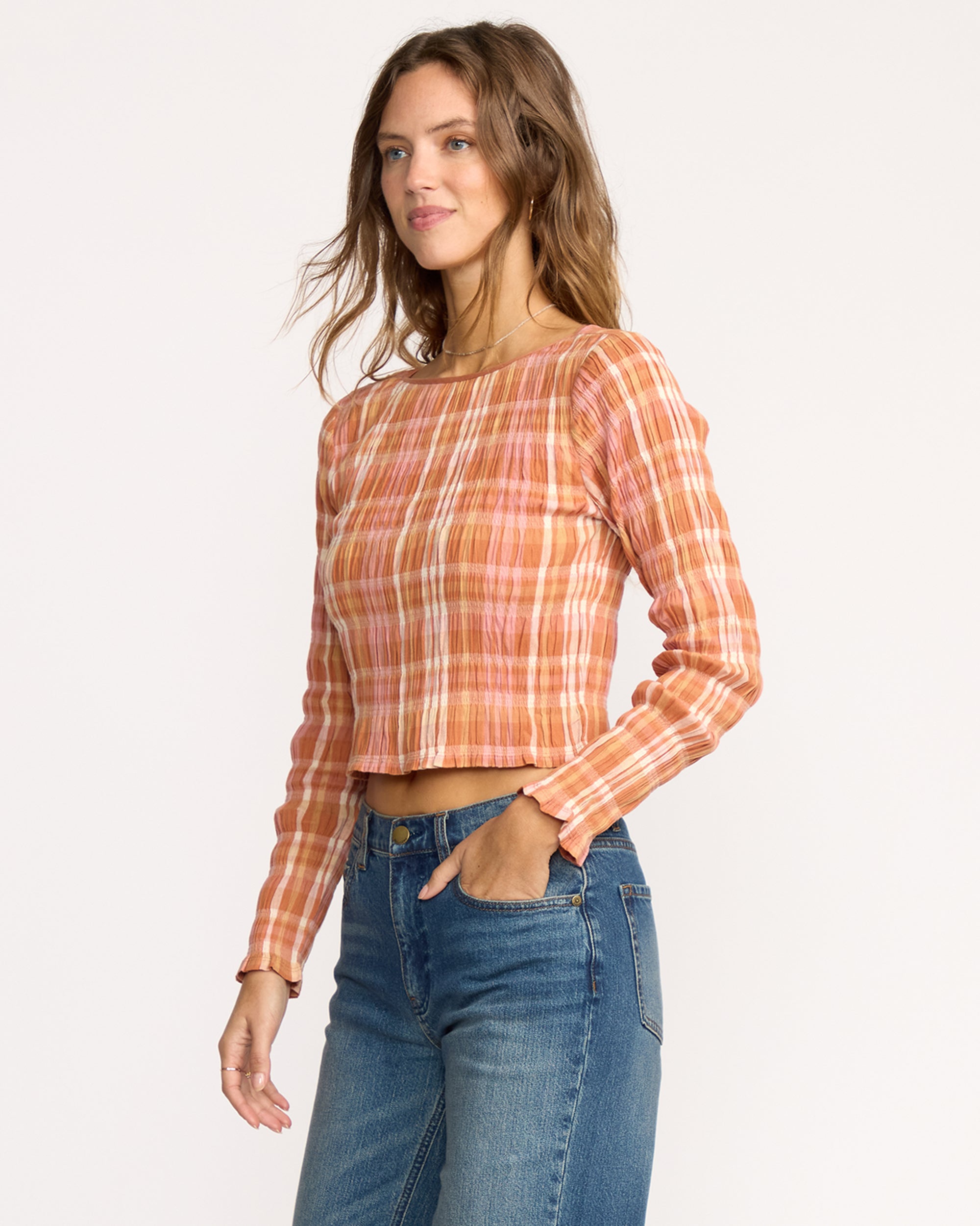 Check Me Out Long Sleeve Shirt - Sunburnt - Image 4