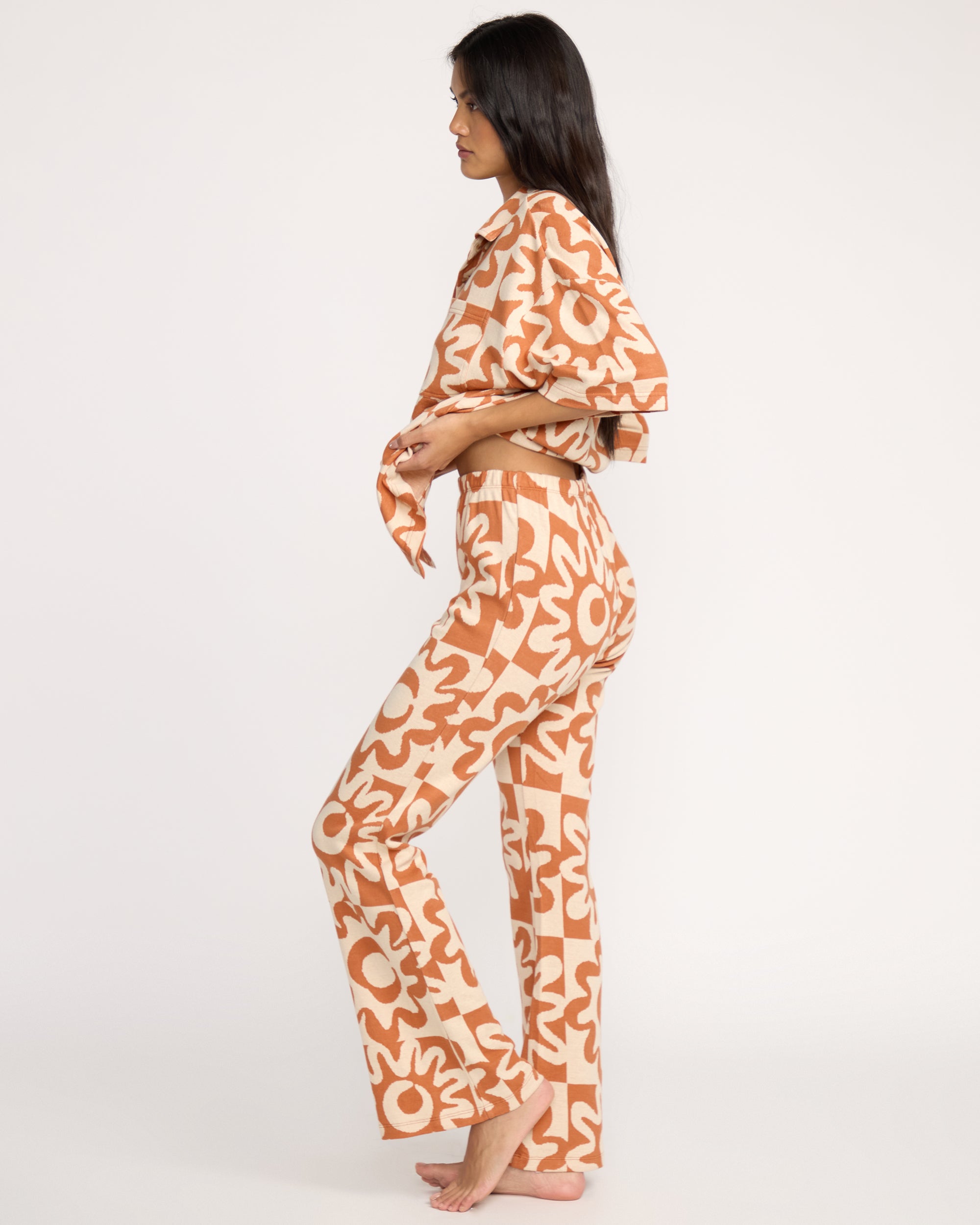 Lost Waves Knit Pants - Sunburnt - Image 5