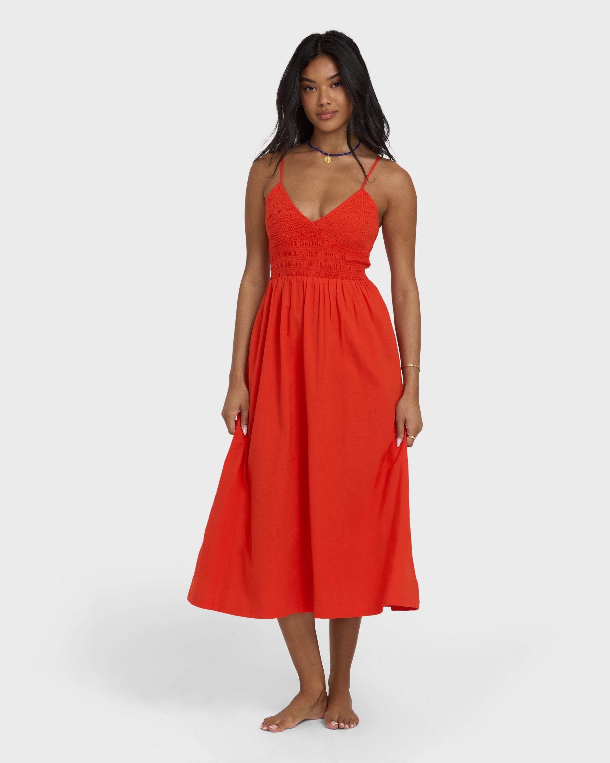 Such A Trip Midi Dress - Red Aloha - Image 4
