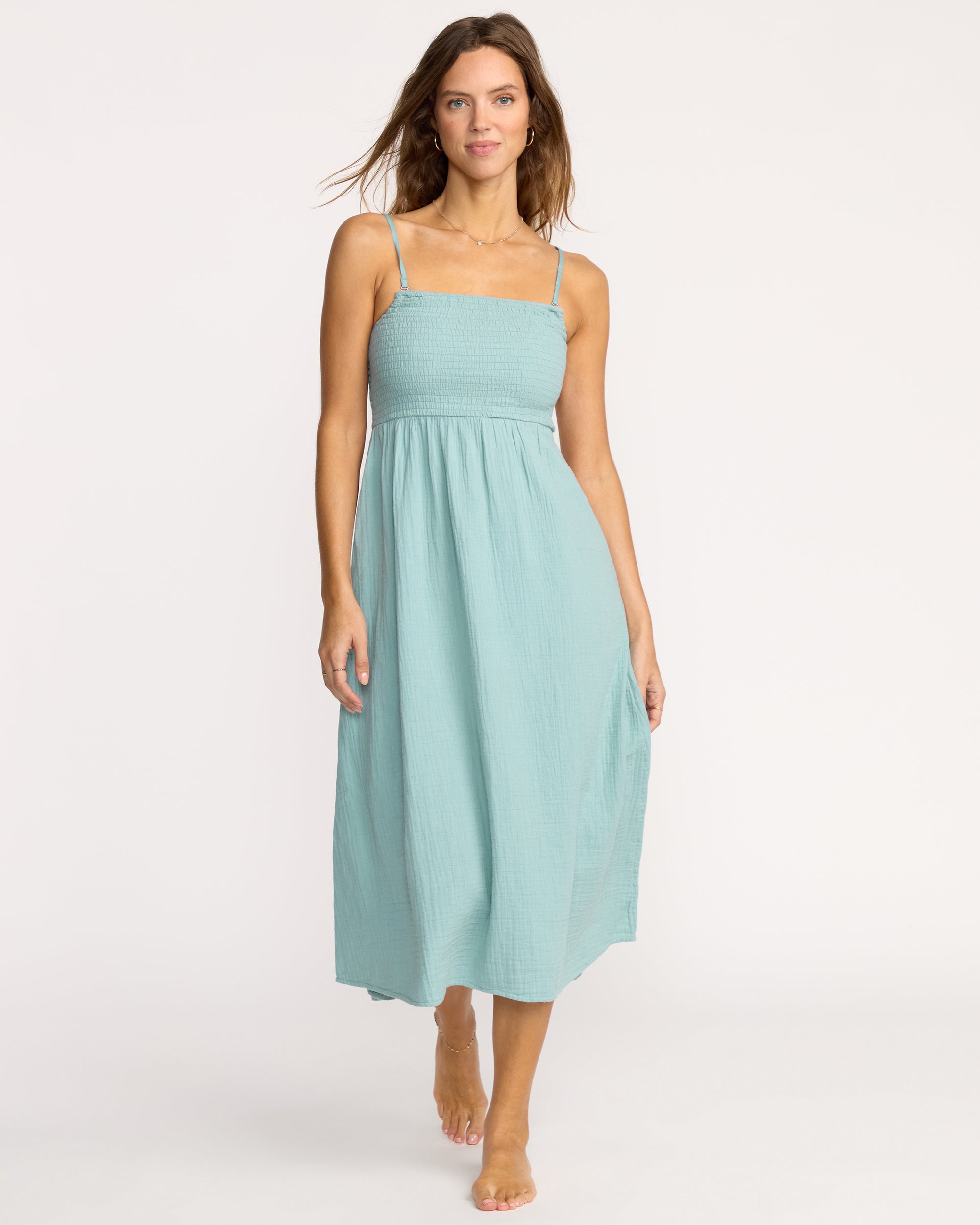 Off The Coast Dress - Blue Fog - Image 3