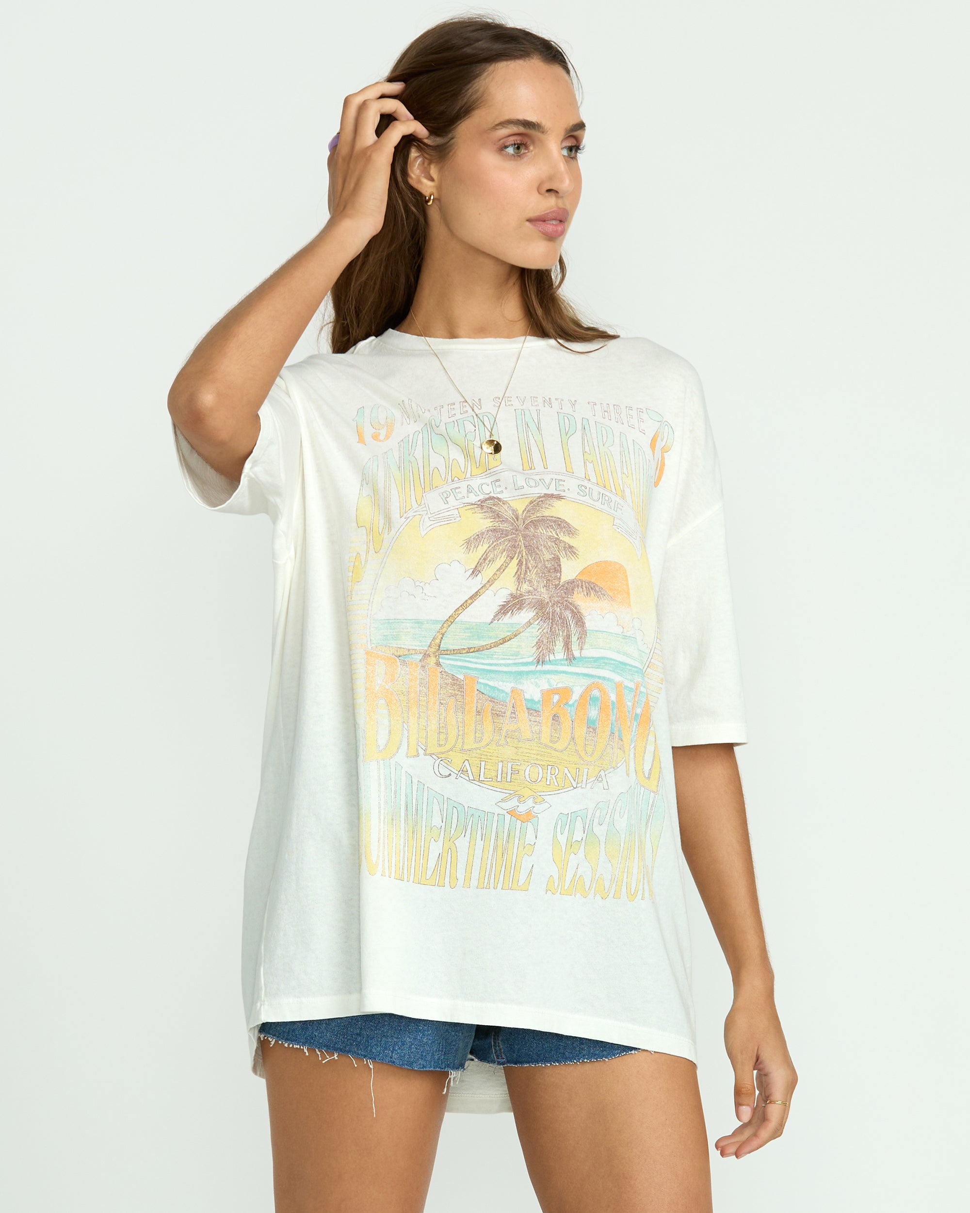 Sunset Mindset Tee - Salt Crystal - Image 4