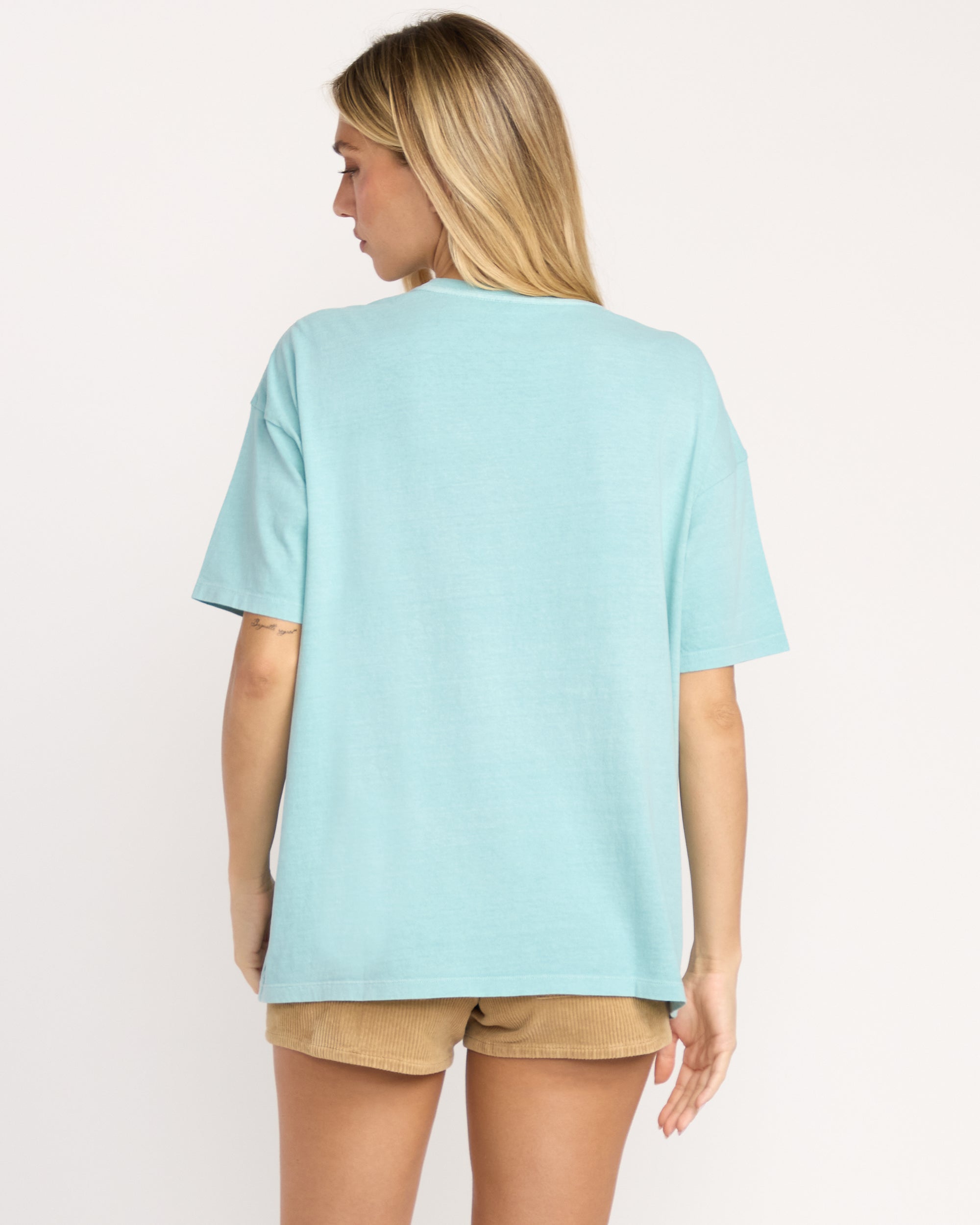 Daylight Blooms Tee - Misty Blue - Image 5
