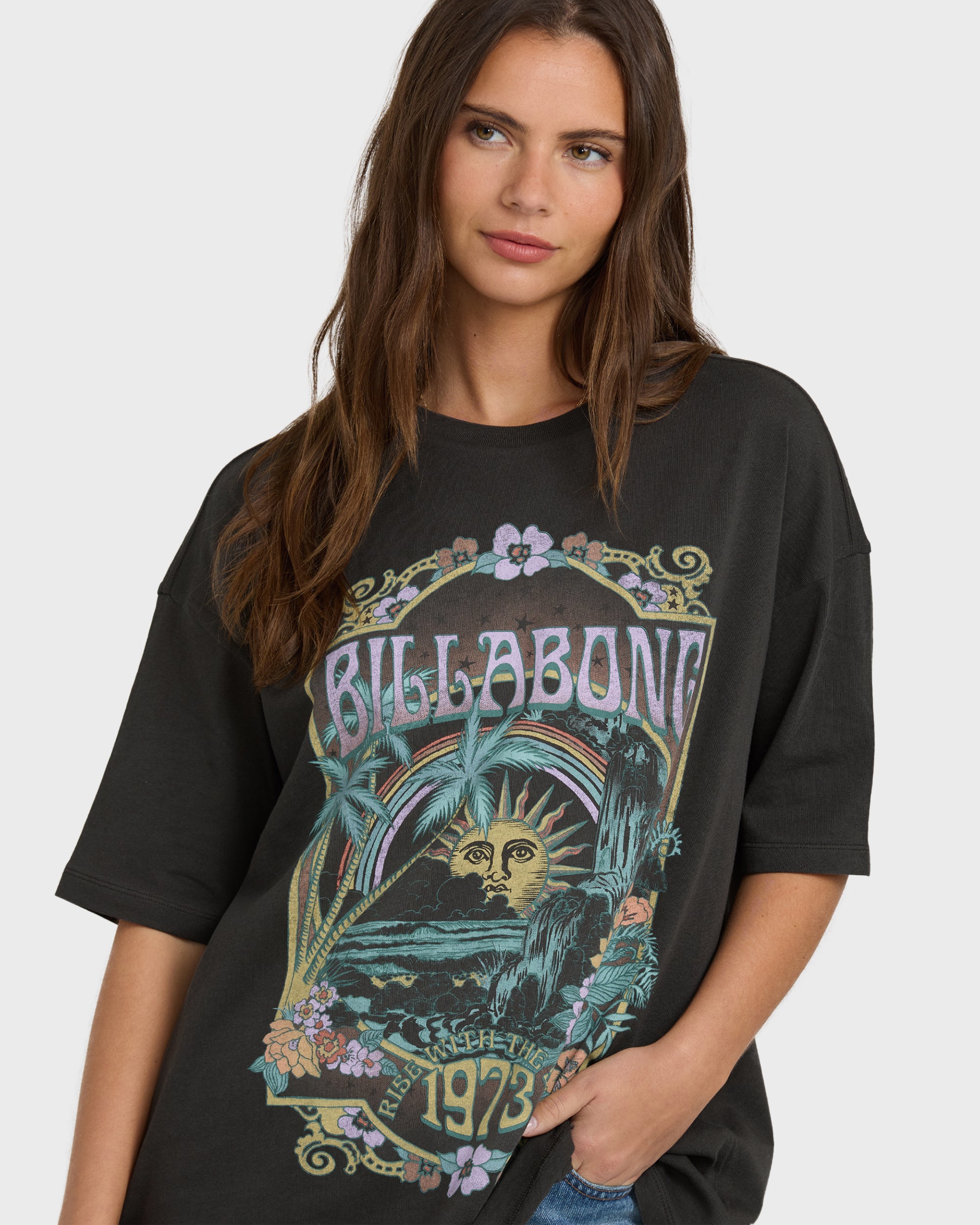 Counting Stars Short Sleeve T-Shirt - Off Black