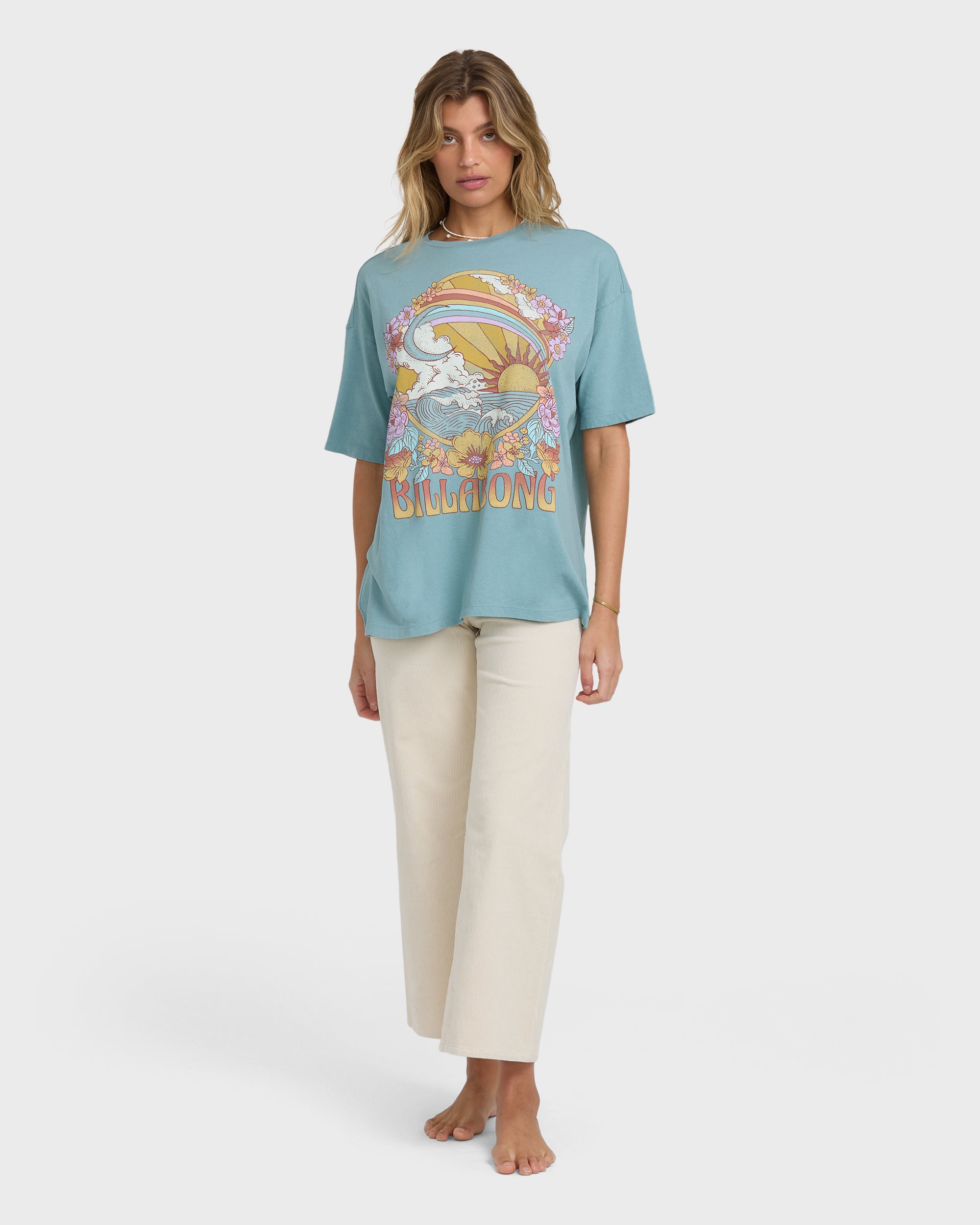 Everyday Paradise Short Sleeve T-Shirt - Mineral Blue - Image 2