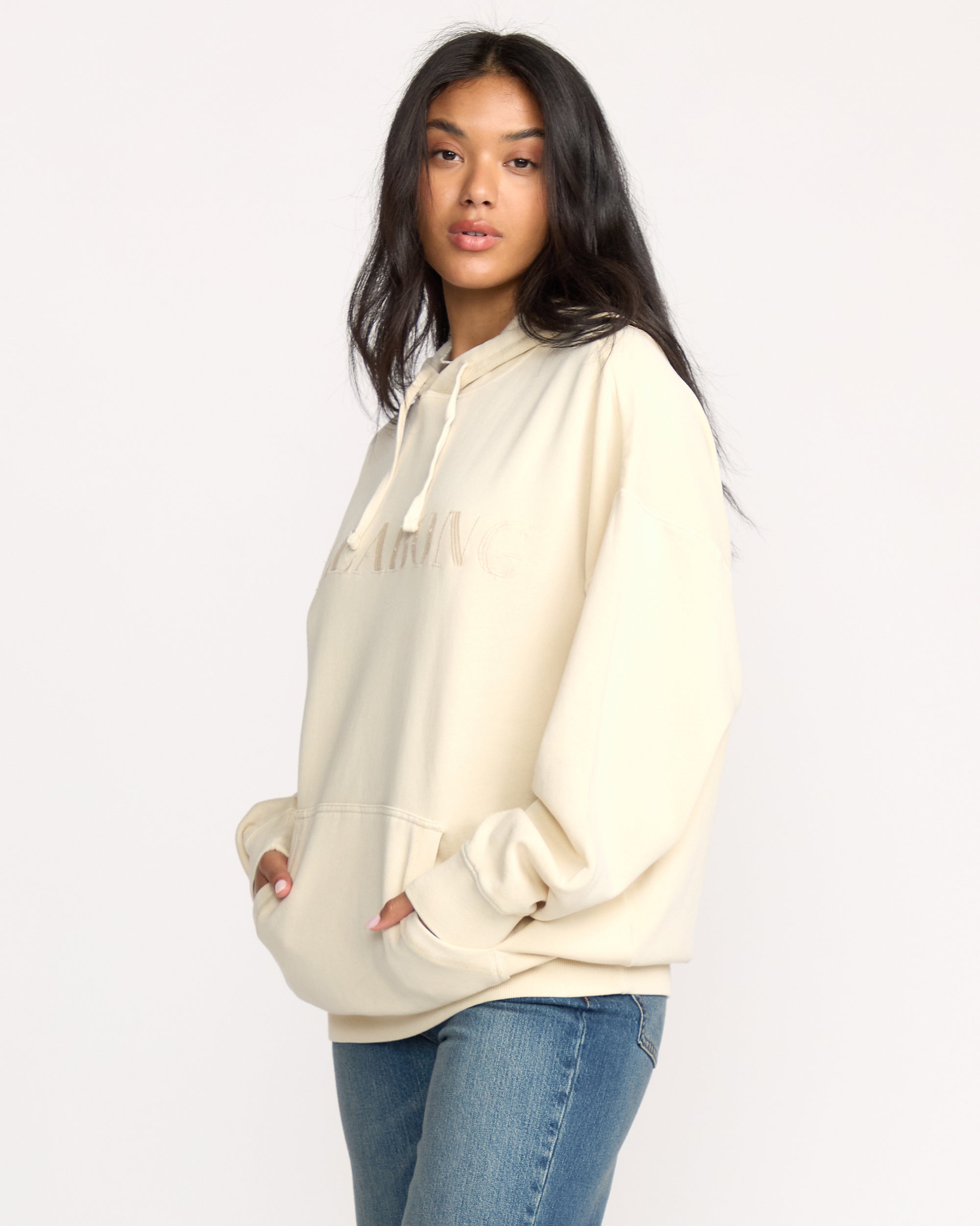 Hi Tide Dip Hoodie - Whitecap - Image 4