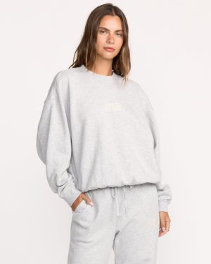 So Sunny Kendal Crewneck Sweatshirt - Heather Grey