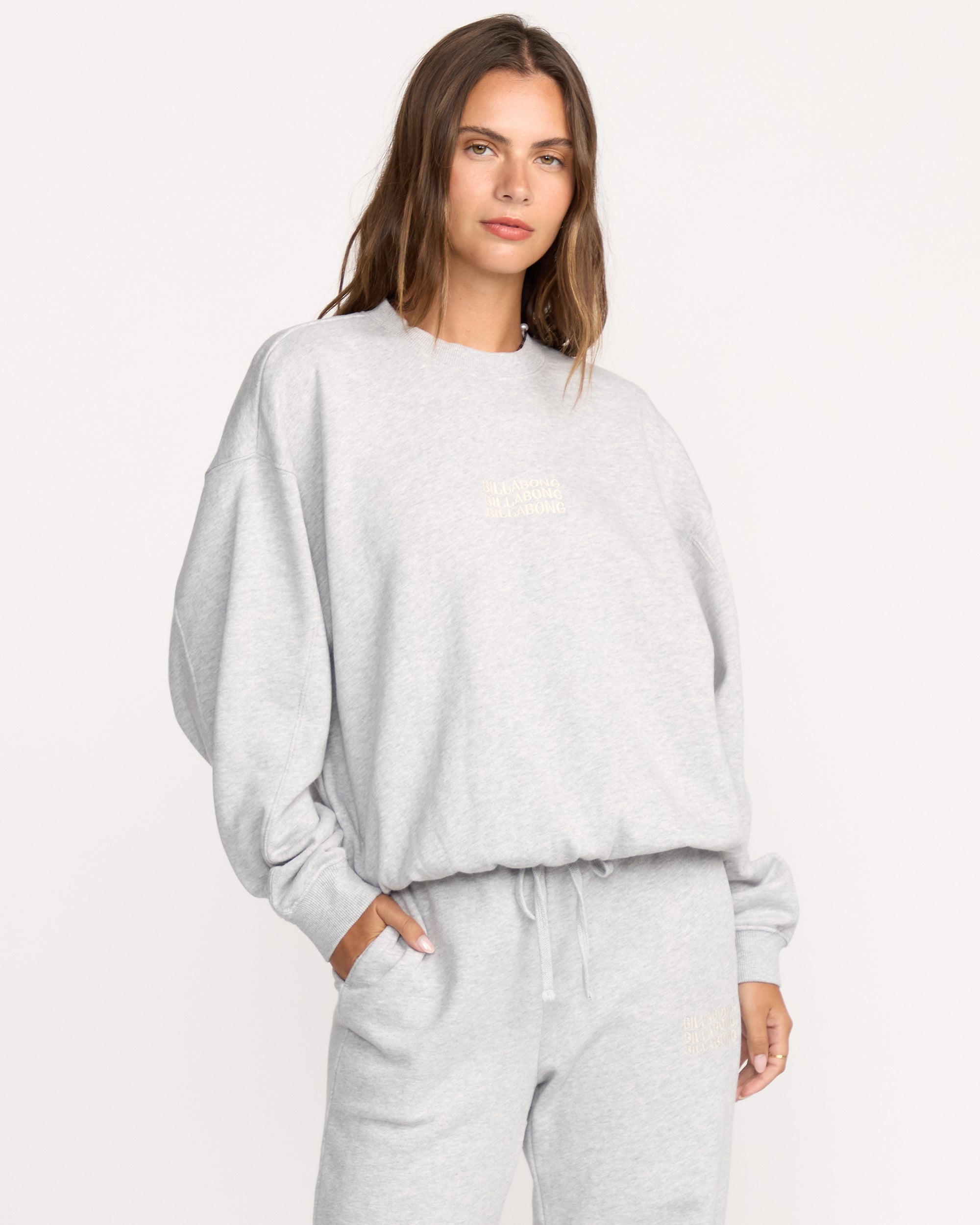 So Sunny Kendal Crewneck Sweatshirt - Heather Grey