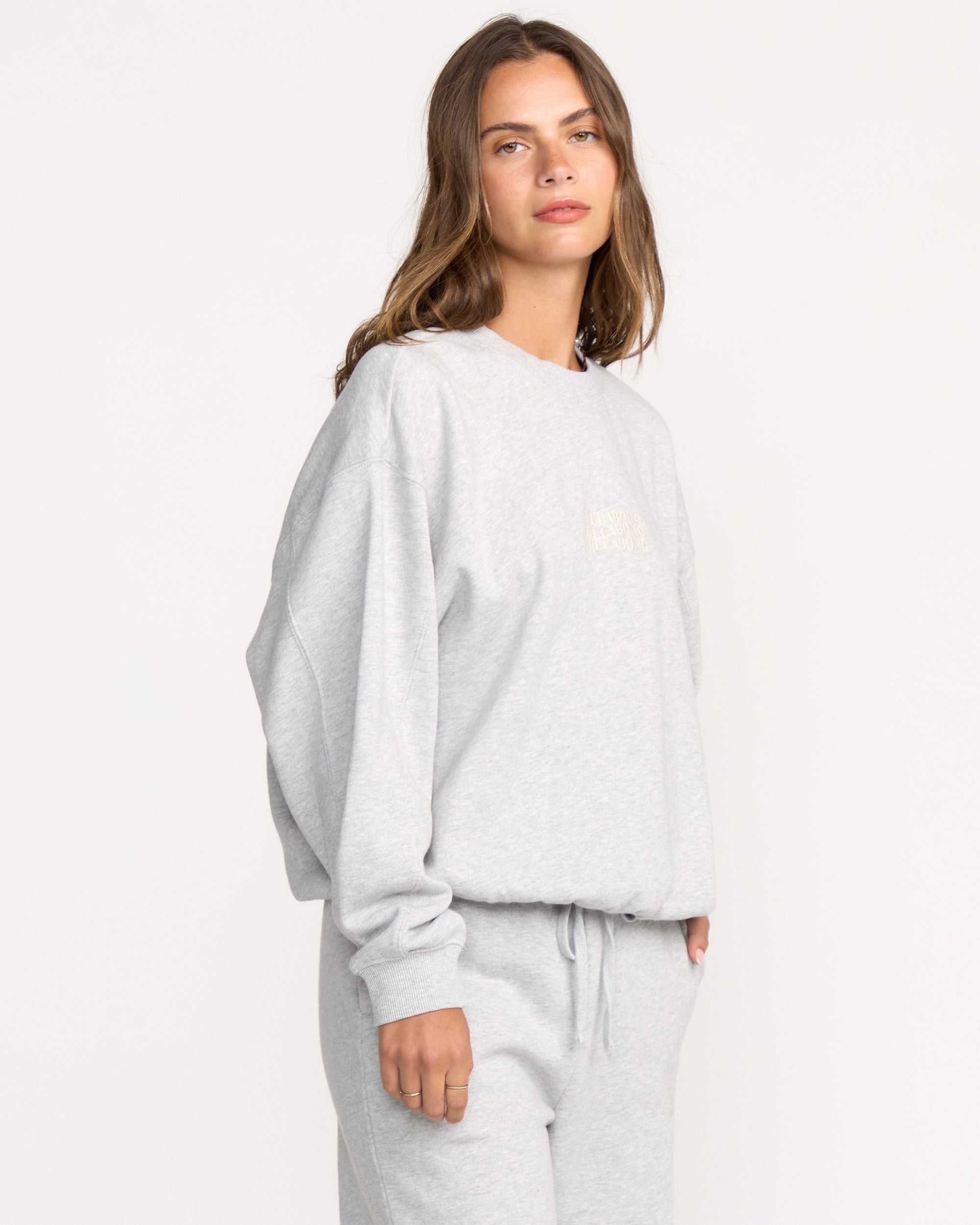 So Sunny Kendal Crewneck Sweatshirt - Heather Grey - Image 4
