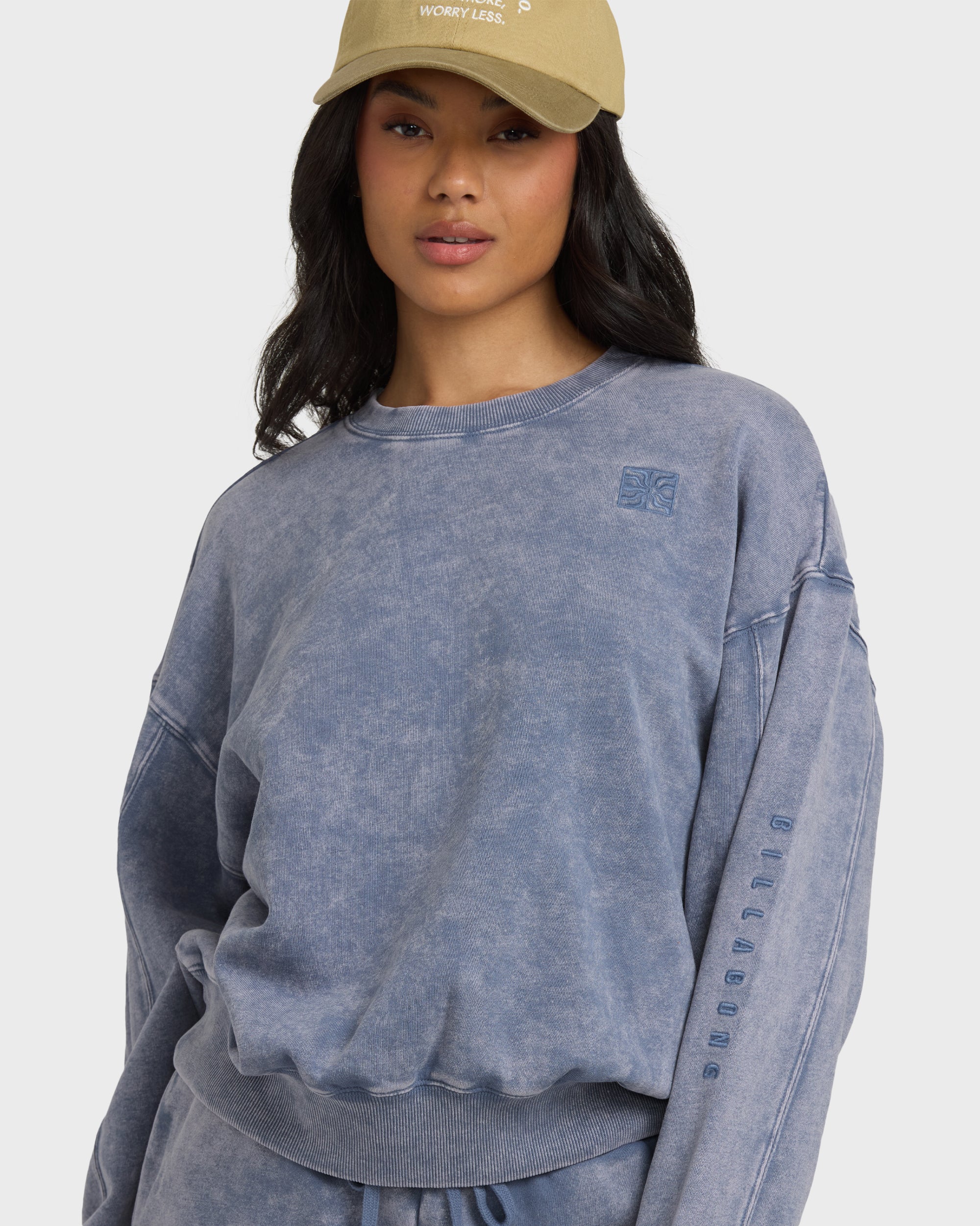 Saltwashed Kendal Crewneck Sweatshirt - Stone Blue - Image 2
