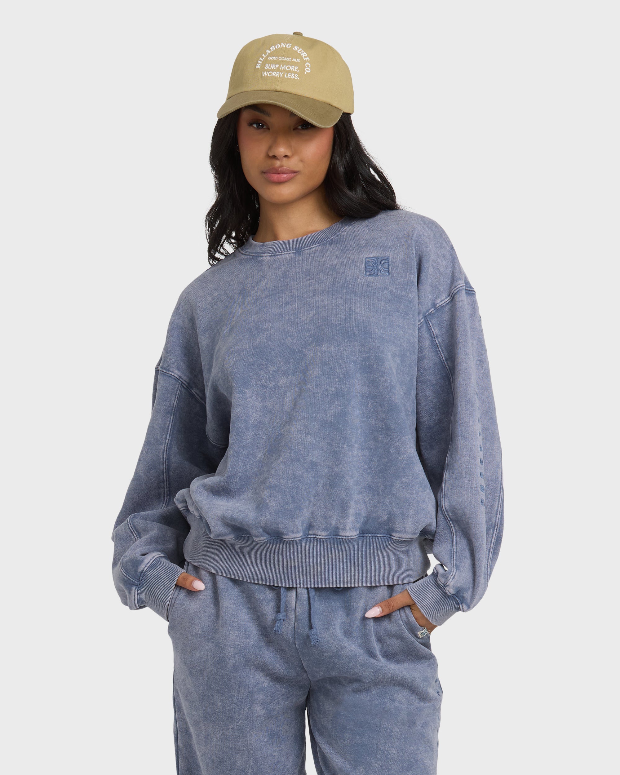Saltwashed Kendal Crewneck Sweatshirt - Stone Blue - Image 4