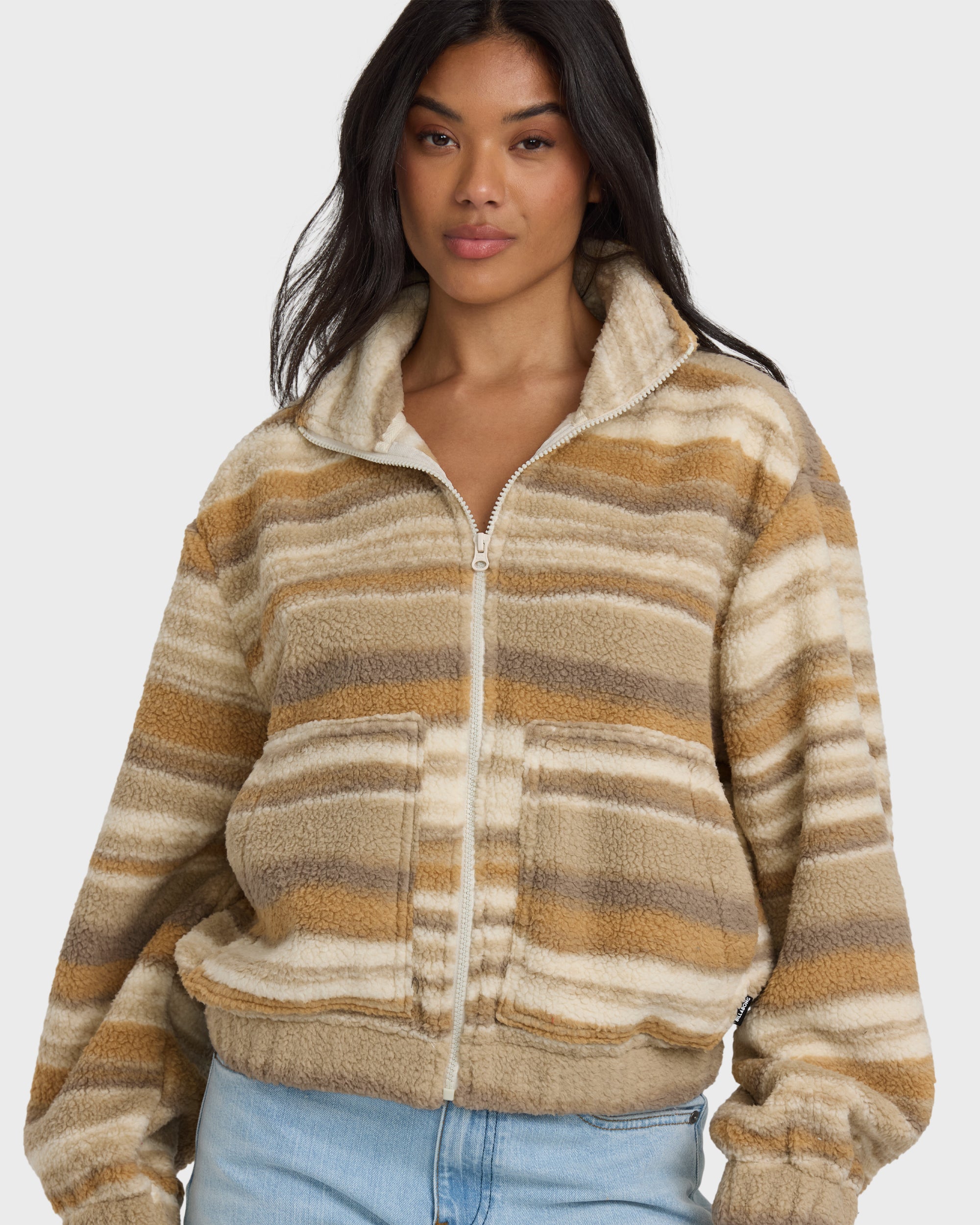 First Light Sherpa Front Zip Fleece - Coyote - Image 2