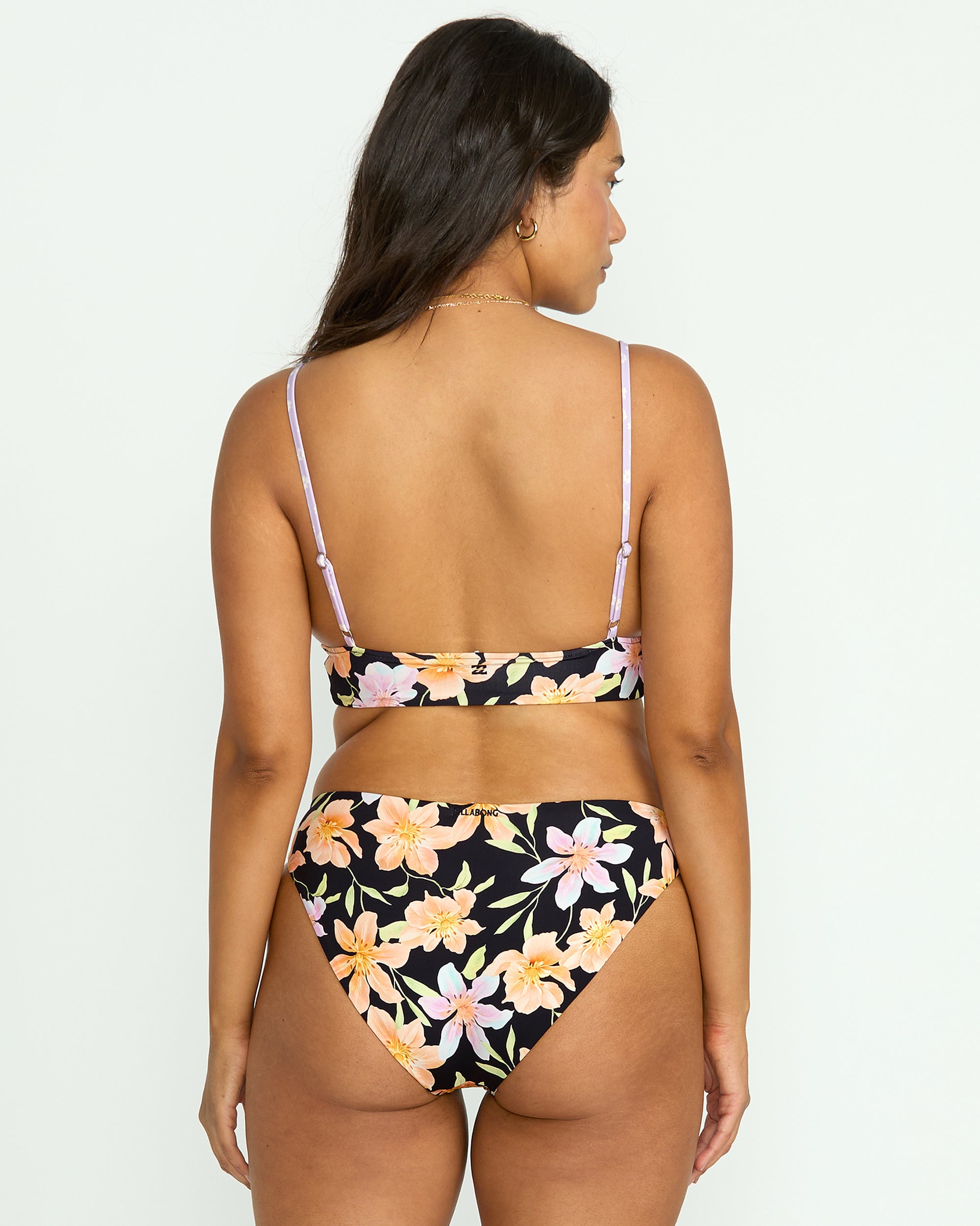 Twin Sol Reversible V Neck Cami Bikini Top - Multi - Image 2