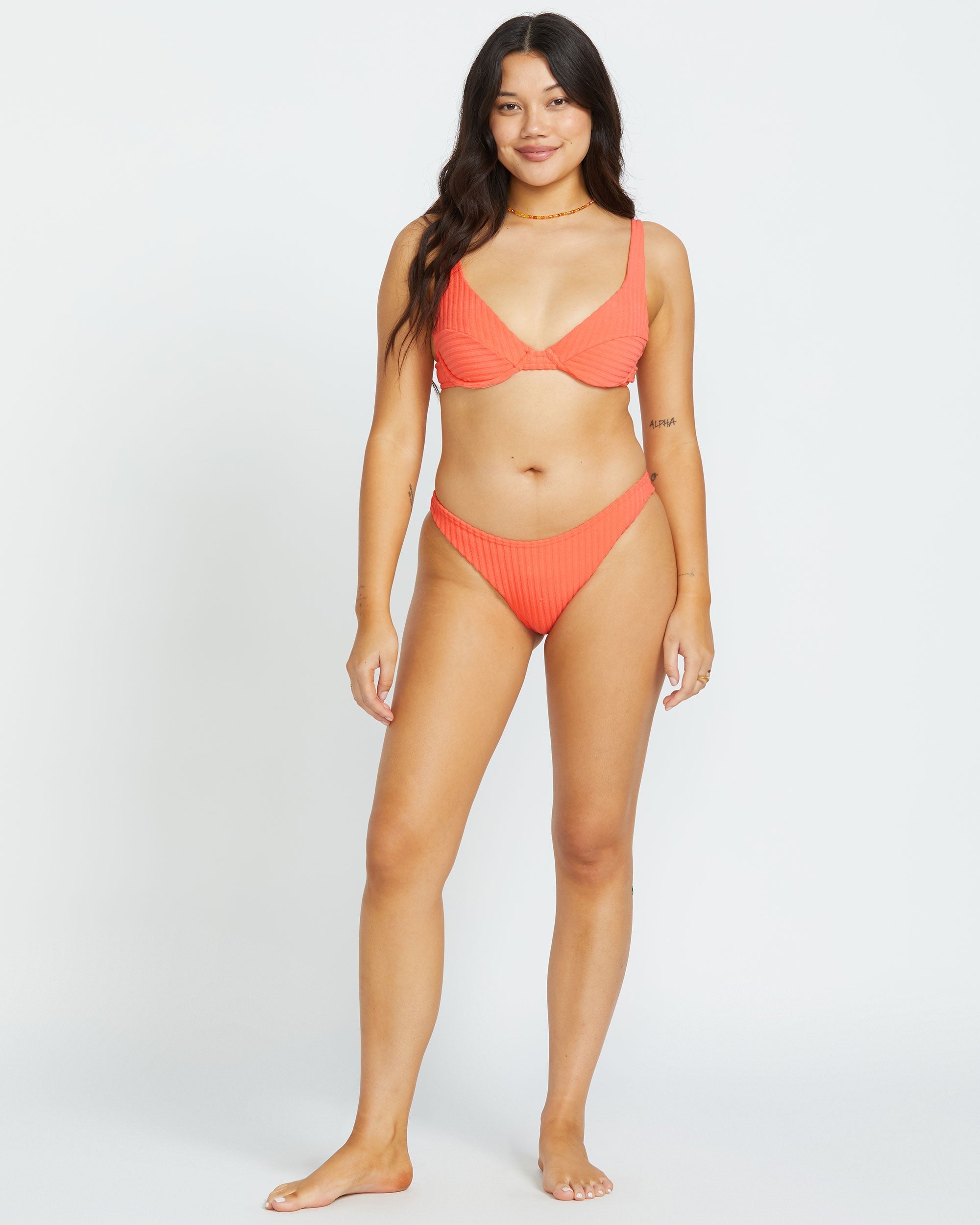 In The Loop Hike Bikini Bottom - Papaya - Image 4