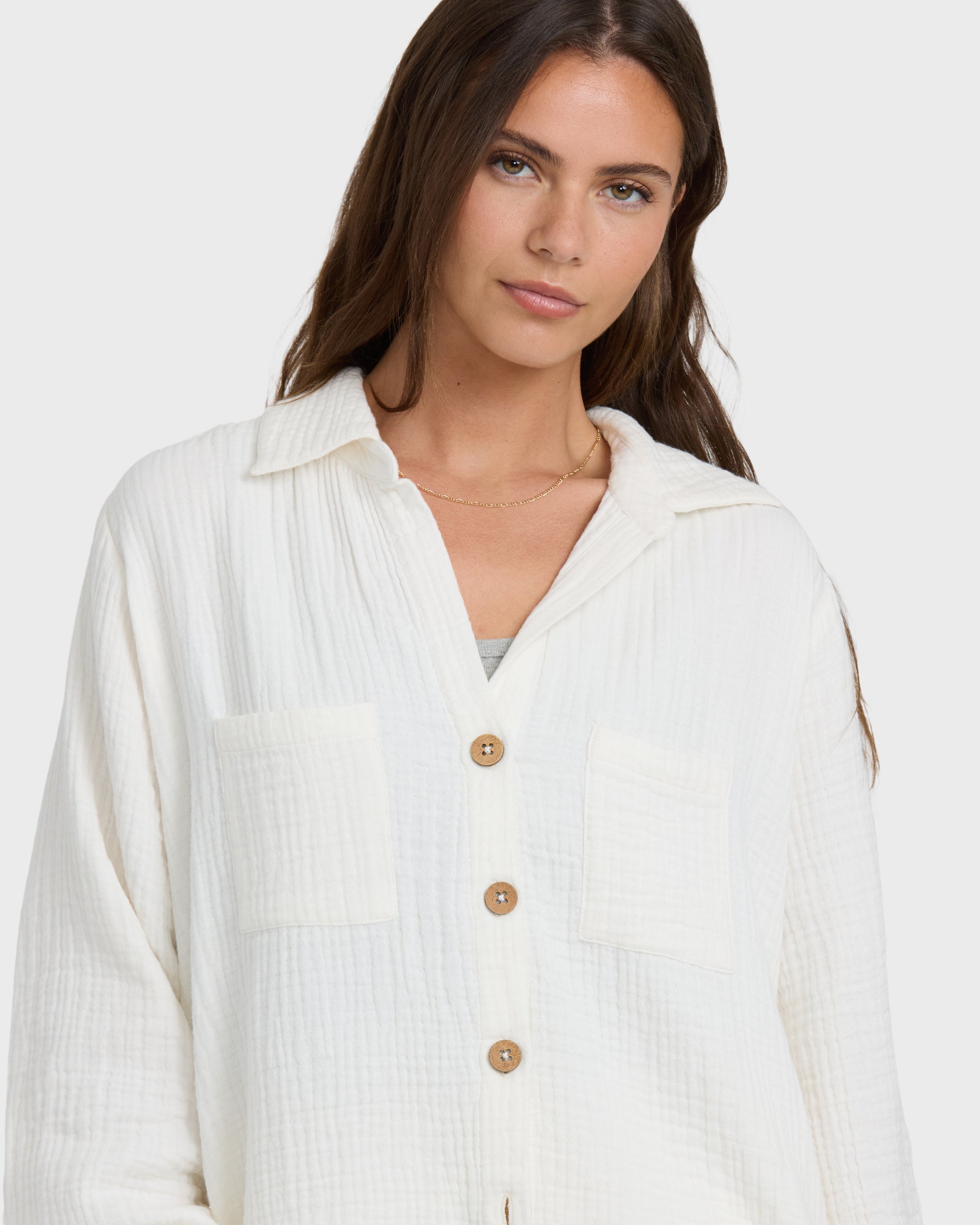 Sweet Swell Long Sleeve Shirt - Salt Crystal - Image 2