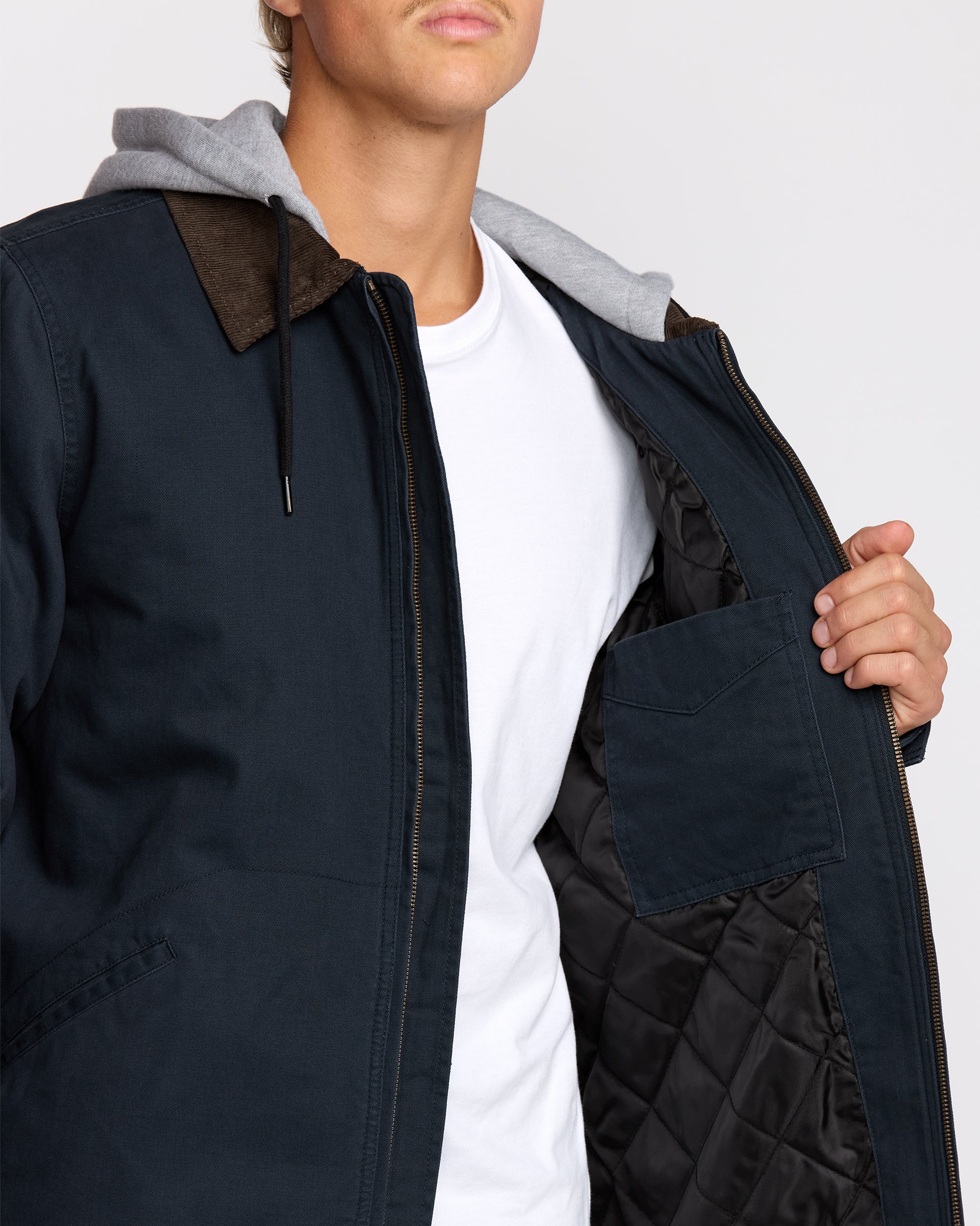 A/Div Barlow Hooded Jacket - Navy - Image 5