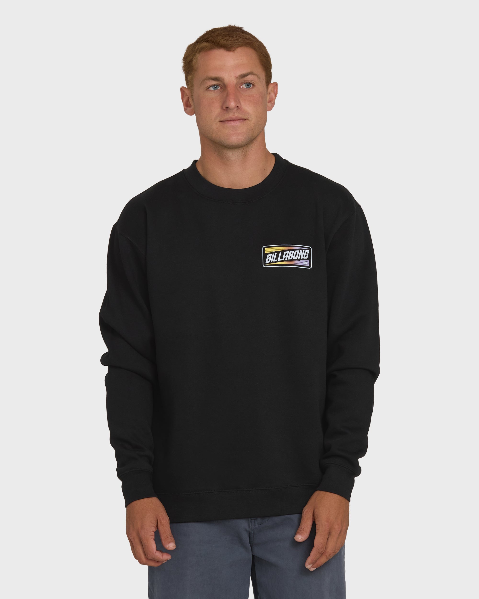 Walled Crewneck Sweatshirt - Black - Image 4