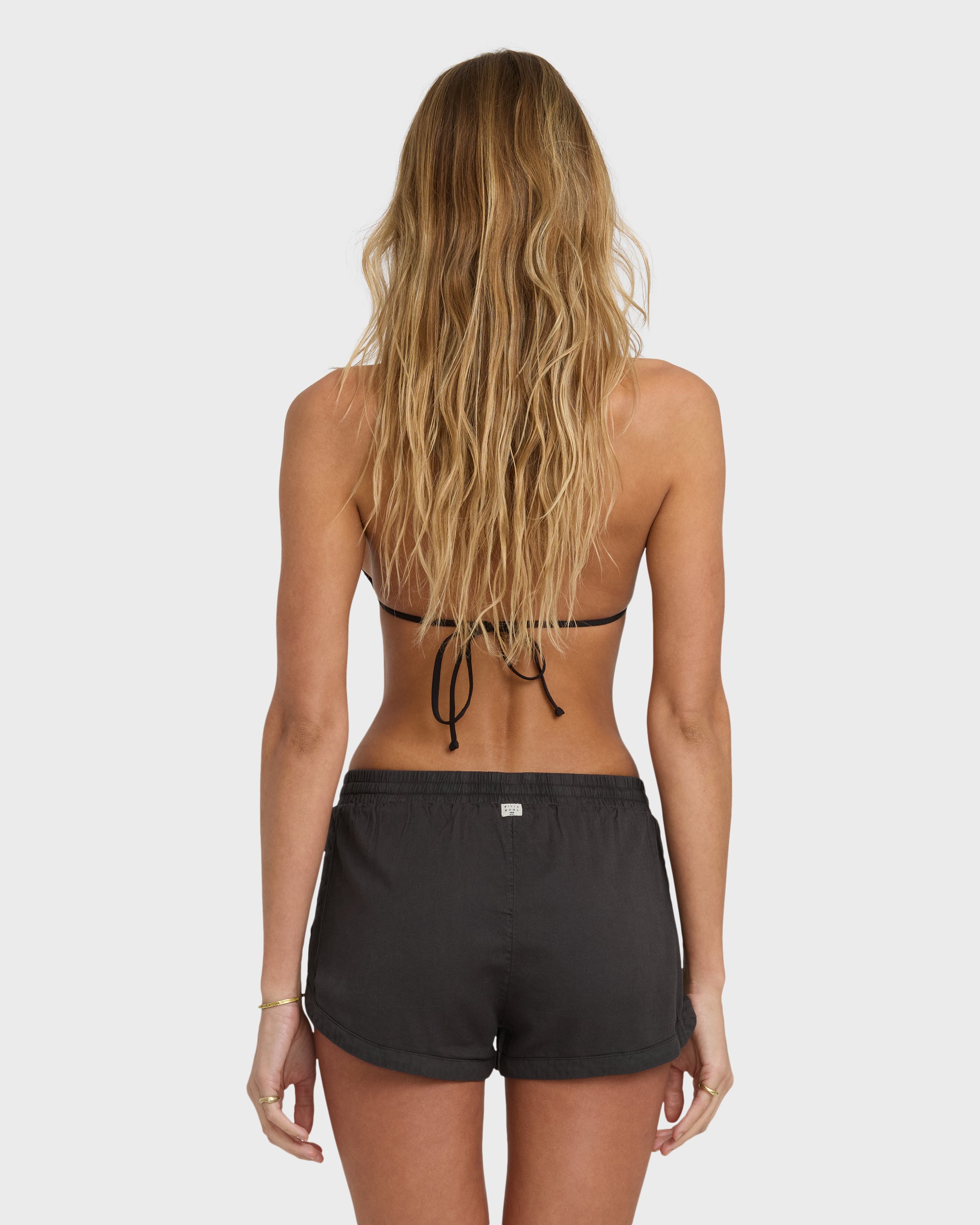 Road Trippin Elastic Waist Shorts - Off Black - Image 7