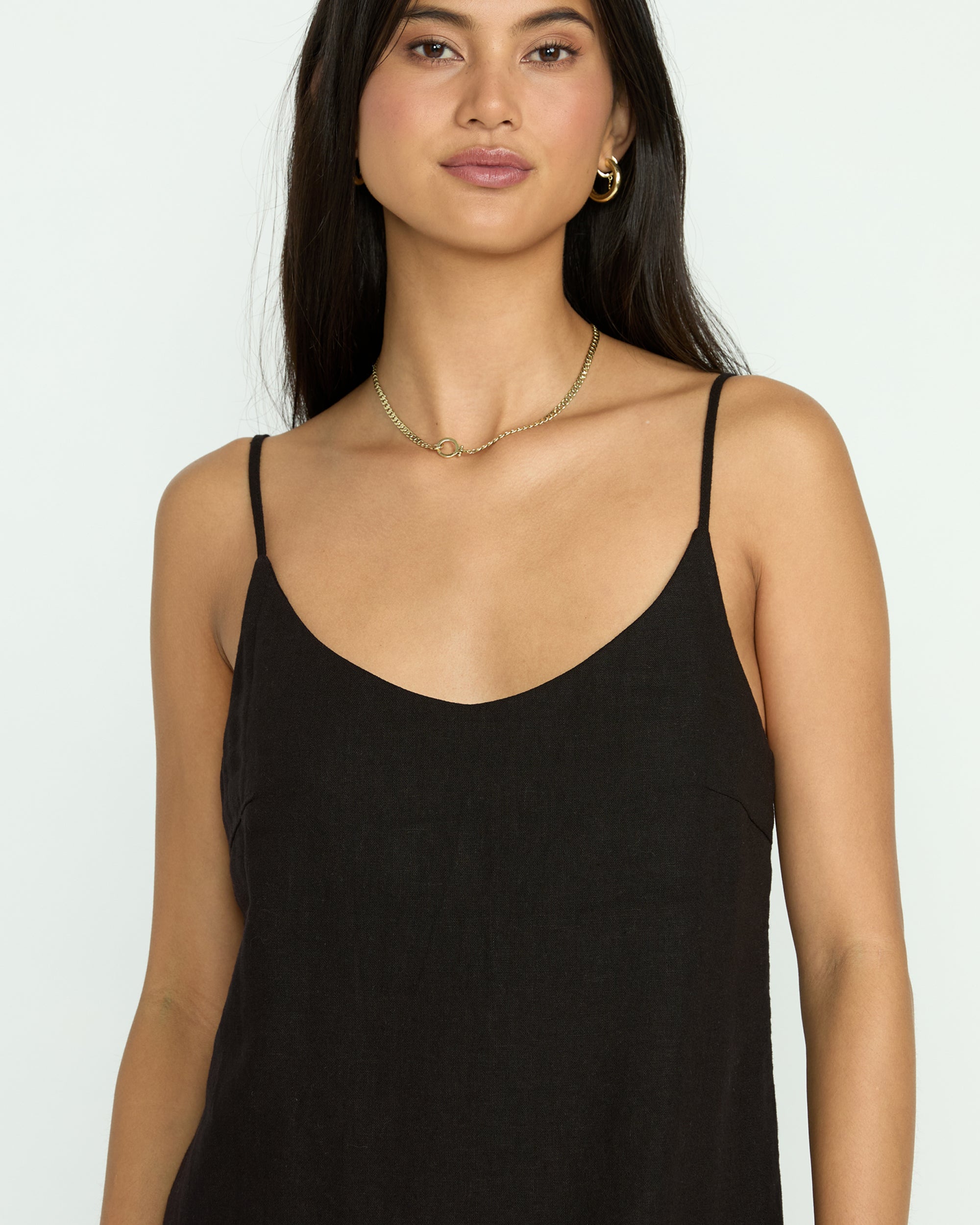 Summer Love Mini Slip Dress - Black - Image 2