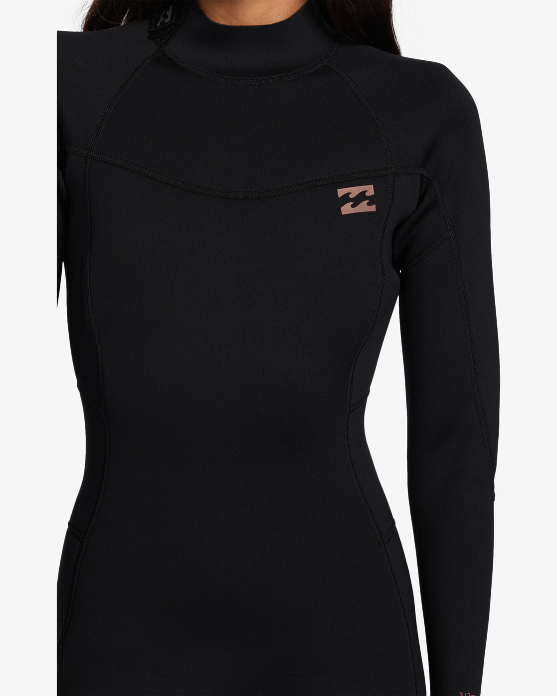 3/2mm Foil GBS Back Zip Wetsuit - Black - Image 2